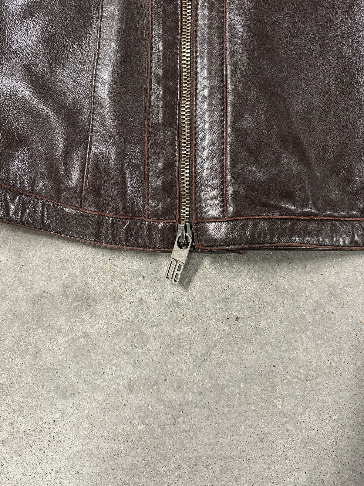 Dirk Bikkembergs × Vintage RARE A/W04 Dirk Bikkembergs Runway Lamb Leather Jacket Size L / US 10 / IT 46 - 5 Thumbnail