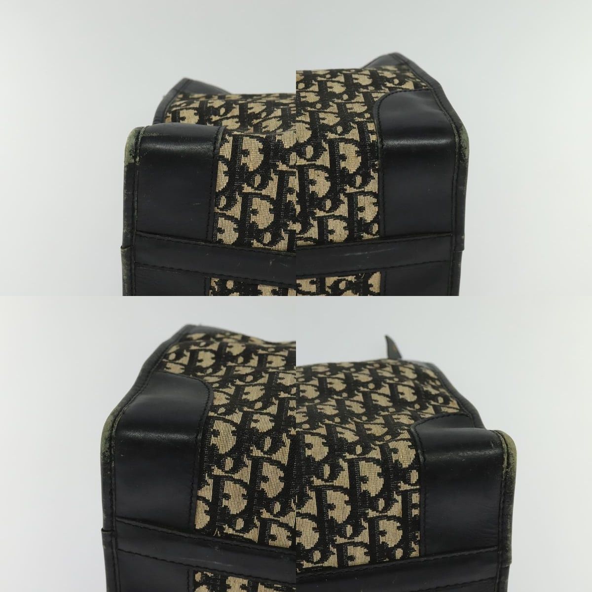 Dior DIOR Trotter Canvas Hand Bag Navy Gold Size ONE SIZE - 10 Thumbnail