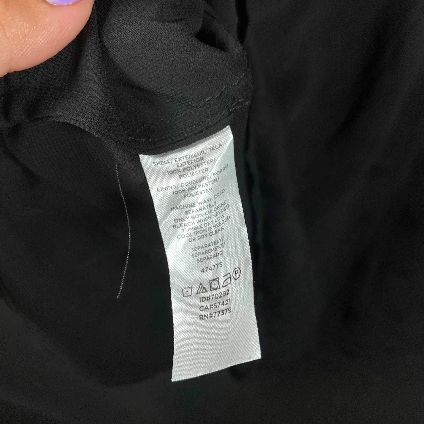 Ann Taylor Ann Taylor Factory Blouse Womens Black Polka Dot Long Sleeve Sheer Cutout Large Size L / US 10 / IT 46 - 7 Thumbnail