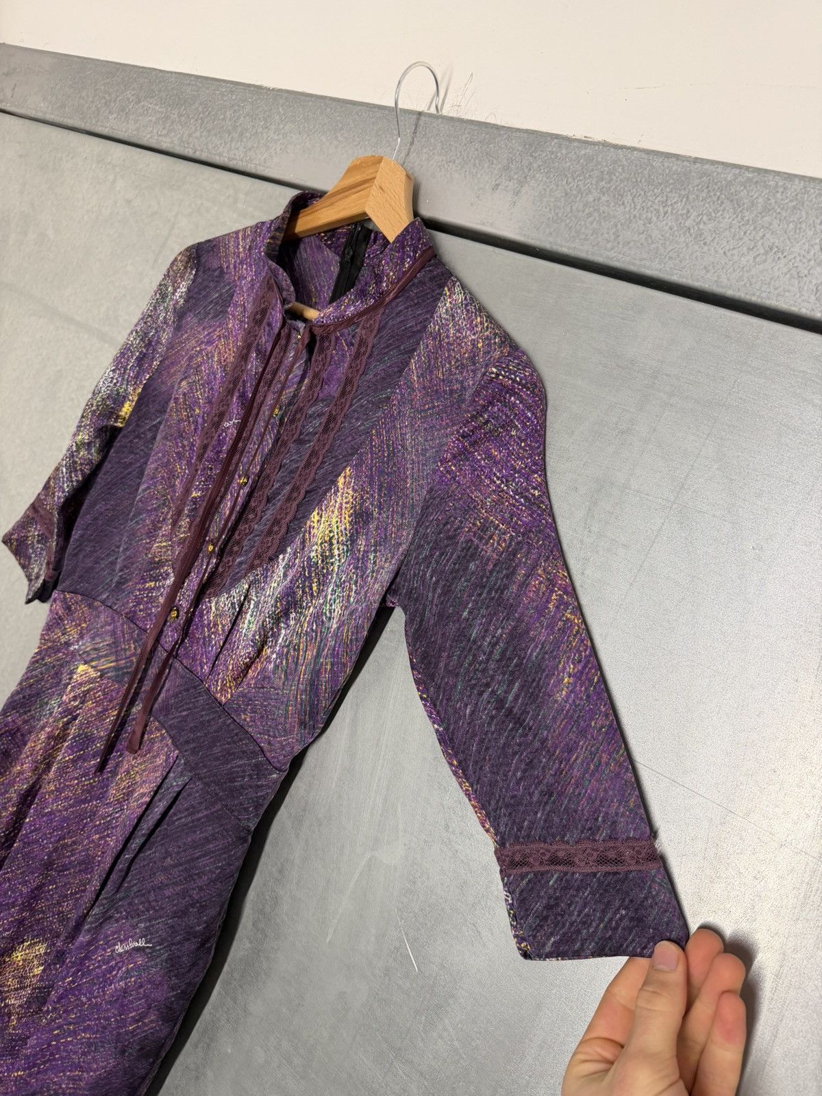 Cavalli Class Vintage 00s Roberto Cavalli Class Silk Dress Size M / US 6-8 / IT 42-44 - 7 Thumbnail