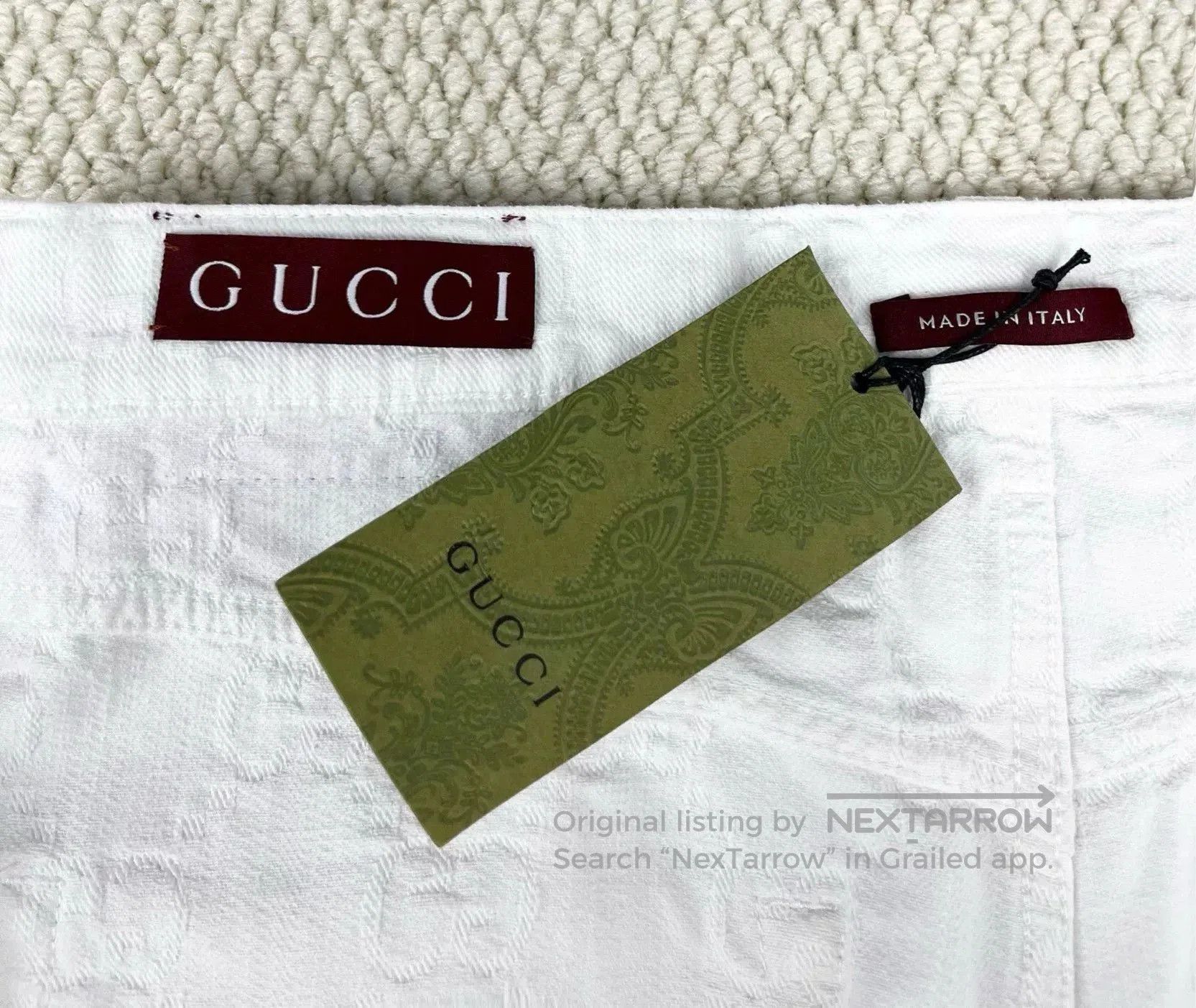 Gucci gucci double g logo denim shorts. Size 25" / US 0 / IT 36 - 3 Thumbnail