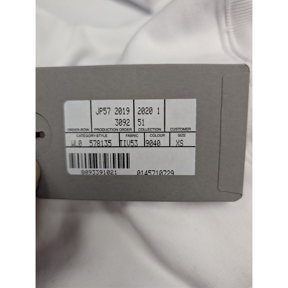 Balenciaga o1rshd1 Political C Molleton Bouclette Hoodie in White/Black Size US XS / EU 42 / 0 - 19 Thumbnail