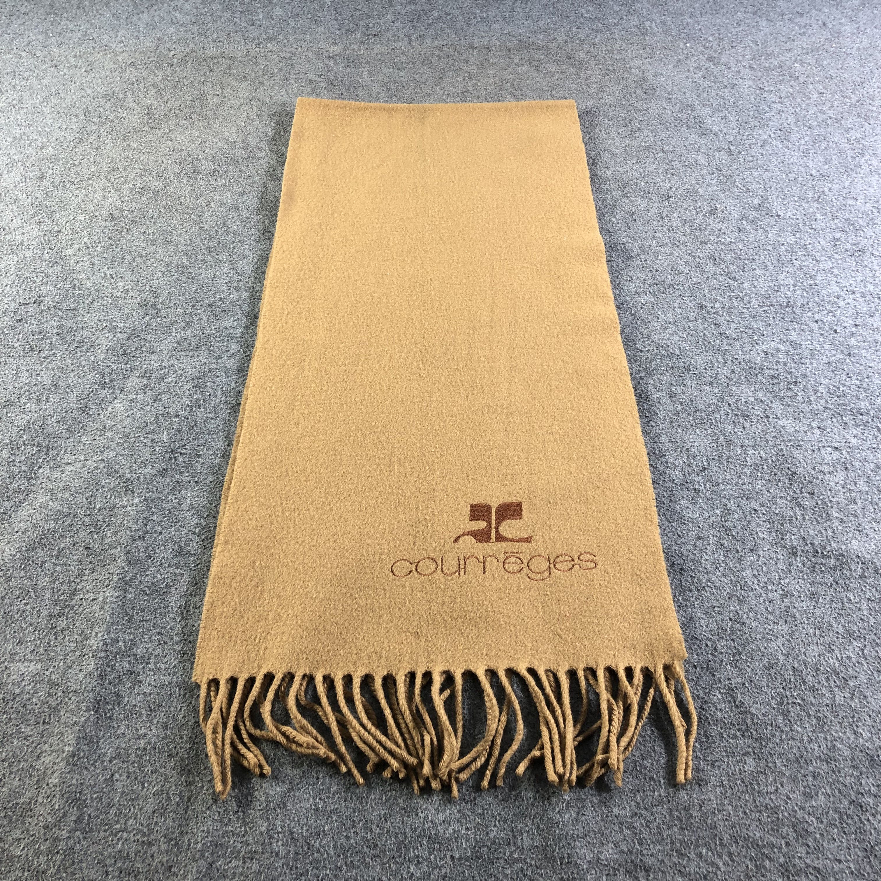 Courreges Courreges Plain Wool Scarf Muffler Neckwear V2187 Size ONE SIZE - 2 Thumbnail