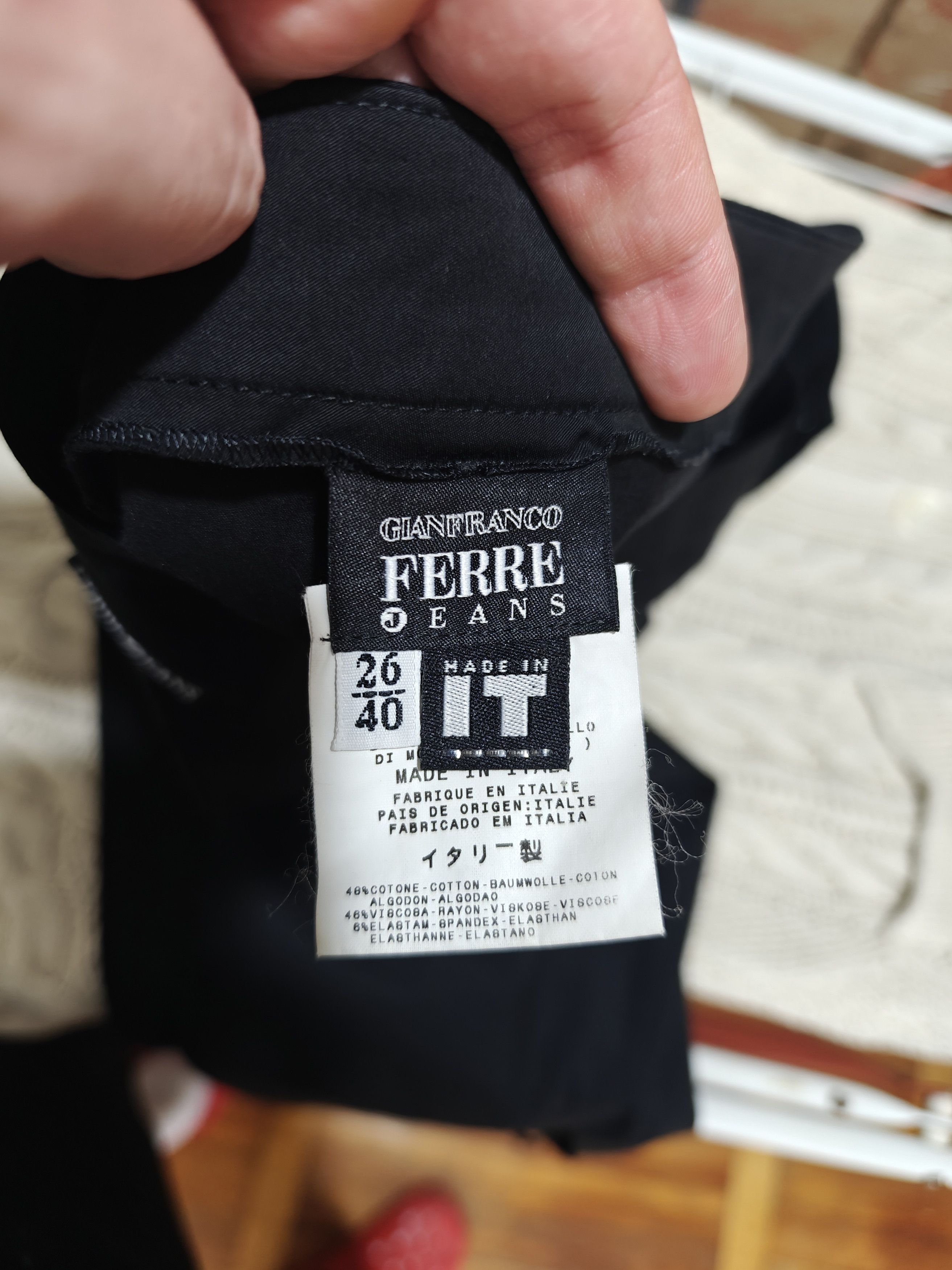 Gianfranco Ferre Gianfranco Ferre Jeans Pants Black size 26x32 Size 26" / US 2 / IT 38 - 10 Thumbnail