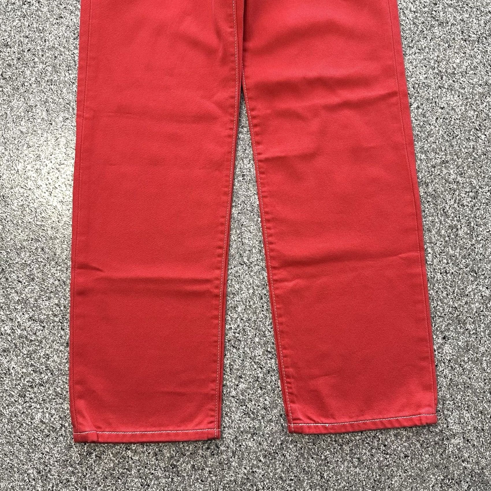 Levi's Levi's Premium Ribcage Straight Ankle Jeans Womens 23x29 High Rise Button Fly Red Size 40" / US 18 - 5 Thumbnail