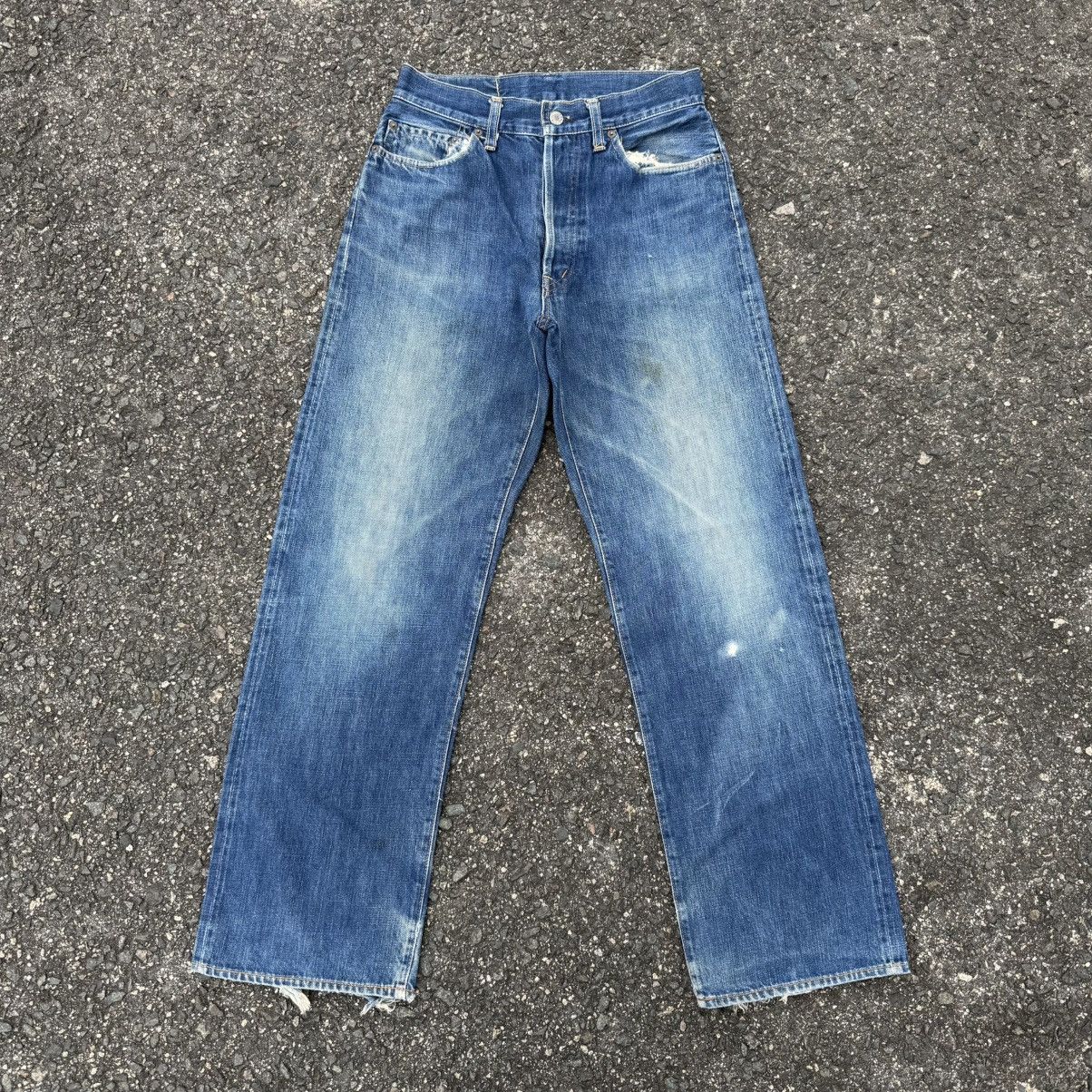 Blue Blue Japan VINTAGE BLUE BLUE BUTTON FLY JEAN DENIM PANT Size US 29 - 2 Thumbnail