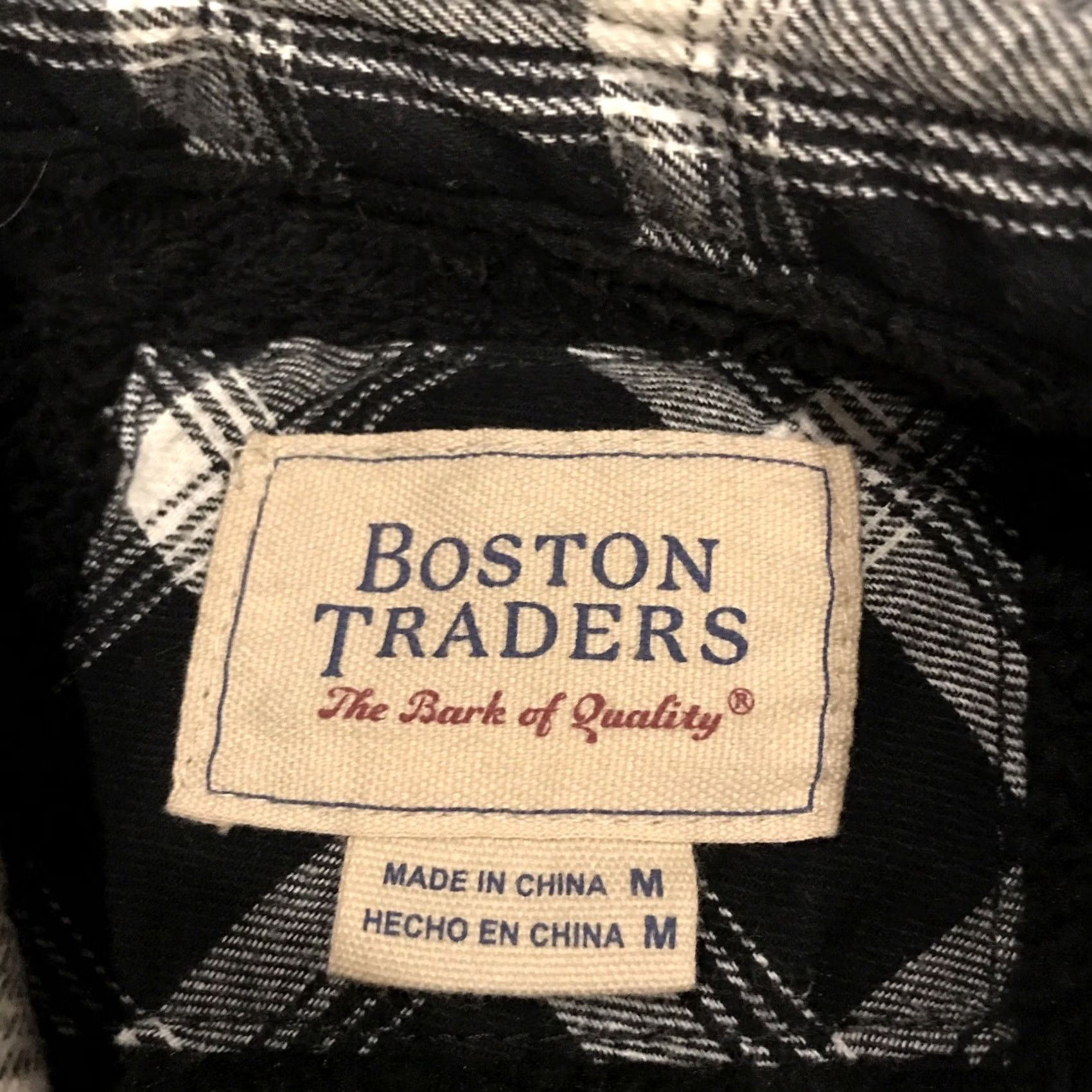Vintage Boston Traders Shirt Mens M Flannel Black Plaid Long Sleeve Shacket Button-Up B15 Size US M / EU 48-50 / 2 - 2 Thumbnail
