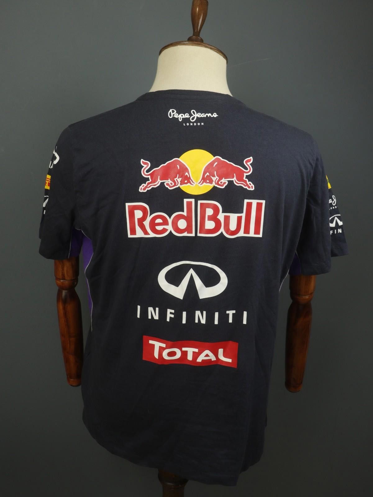 Designer Pepe Jeans London Navy Crew Red Bull Racing Shirt Size 2XL Size ONE SIZE - 10 Thumbnail