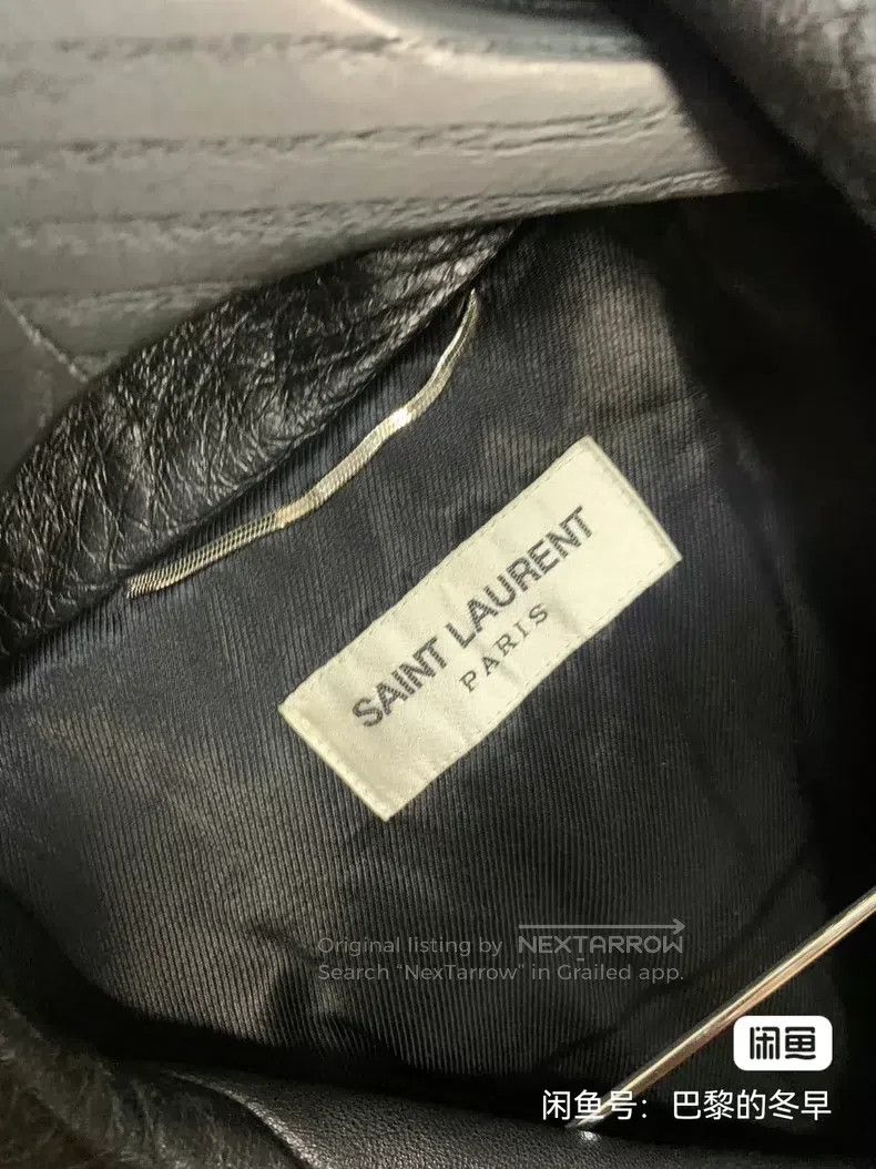 Saint Laurent Paris Saint Laurent Paris Blood Tooth Leather Jacket Size US M / EU 48-50 / 2 - 3 Thumbnail