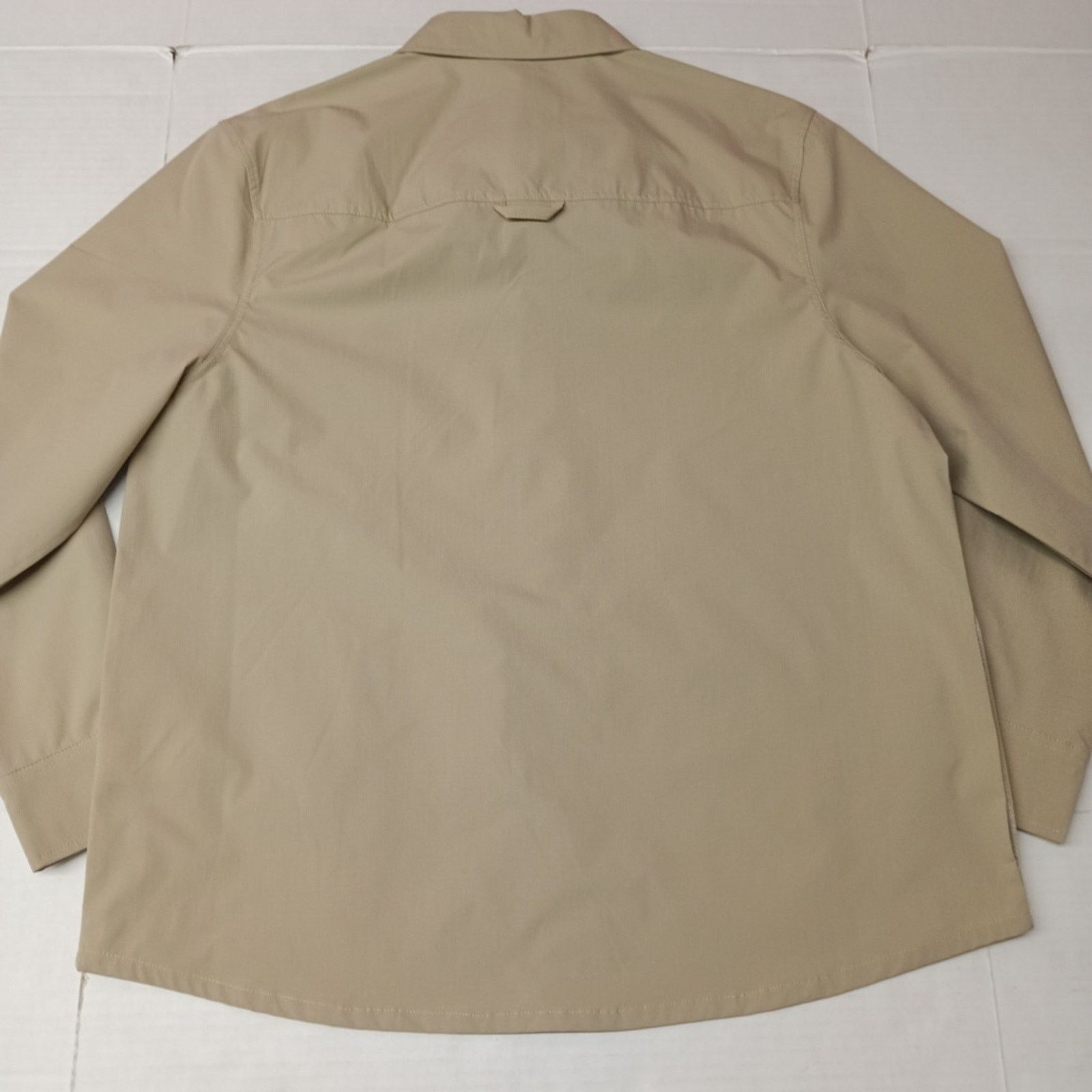 G.H. Bass & Co. Bass and Co. Techstop Snap Shacket Men's Size L Large Beige Size US L / EU 52-54 / 3 - 9 Thumbnail