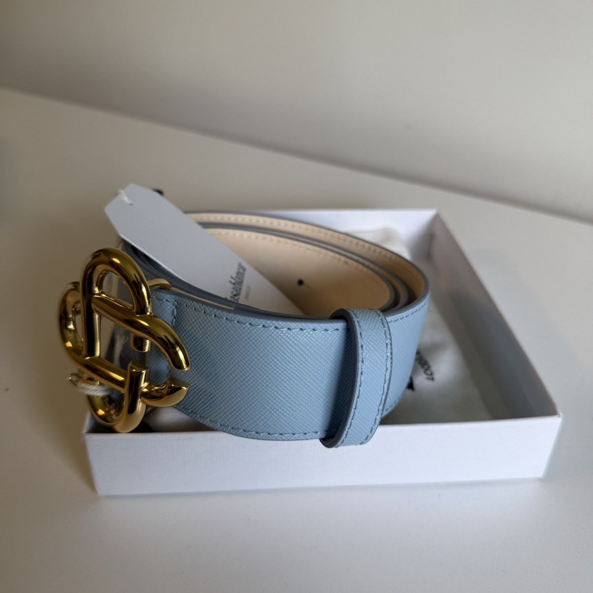 Casablanca Casablanca Leather Belt Blue/Gold Size 95 Size ONE SIZE - 2 Thumbnail