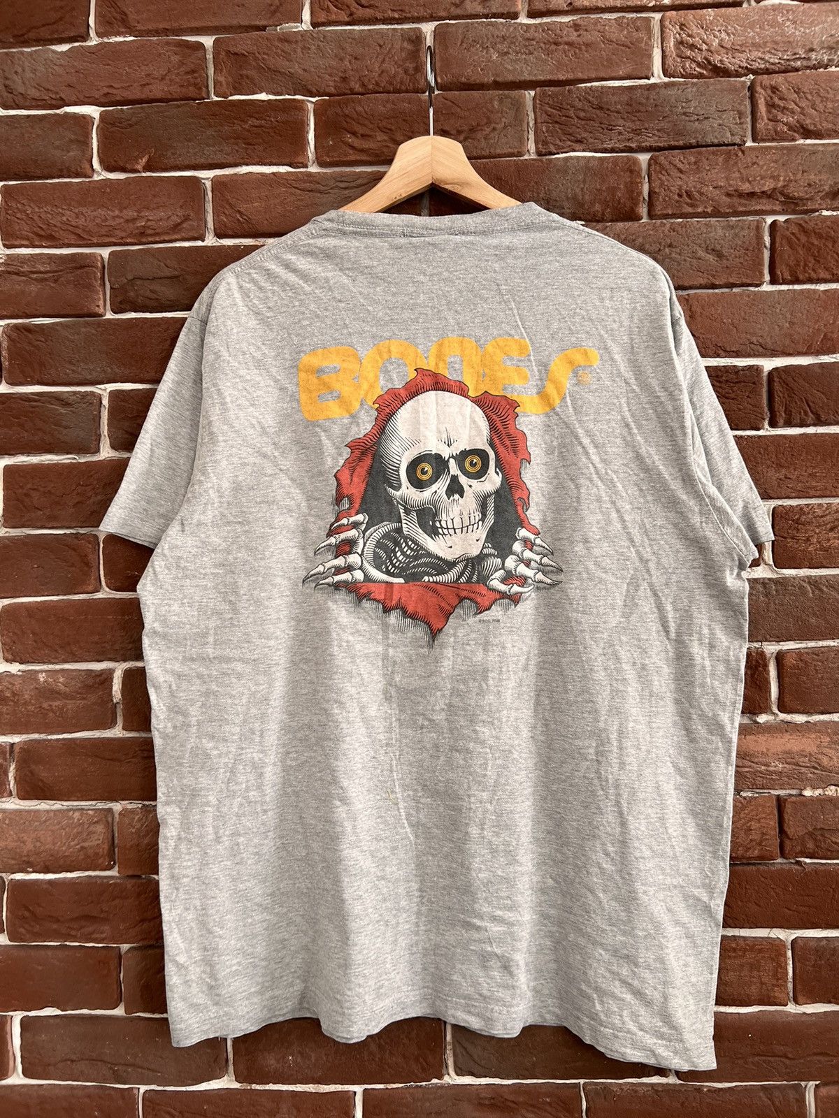 Bones 2008 00s Y2K VINTAGE POWELL PERALTA Bones SKELETON T SHIRT Size US L / EU 52-54 / 3 - 1 Thumbnail