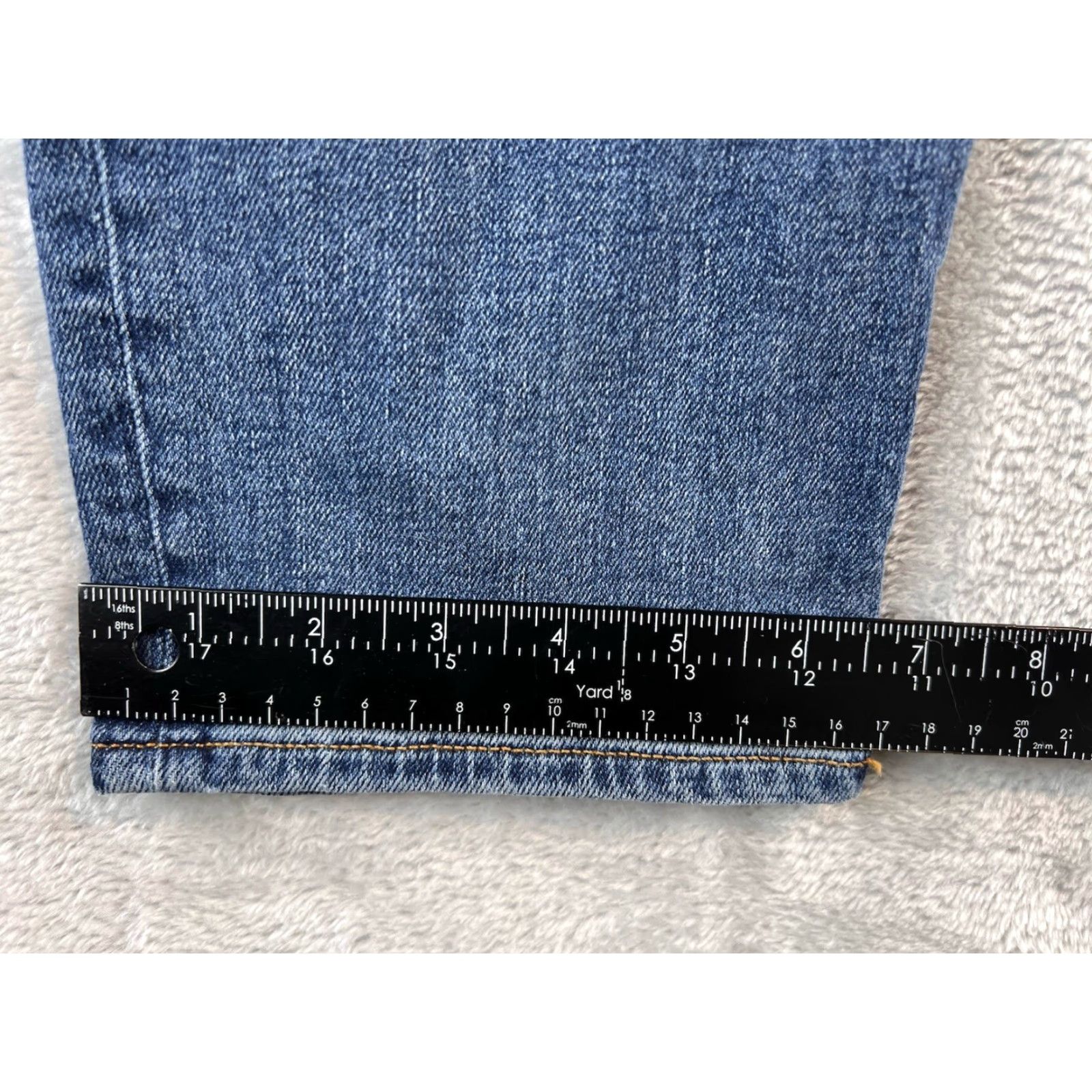 J.Crew VINTAGE J.CREW Slim Boyfriend Jeans Womens 27 Blue Straight Leg Distressed Denim Size 27" / US 4 / IT 40 - 5 Thumbnail