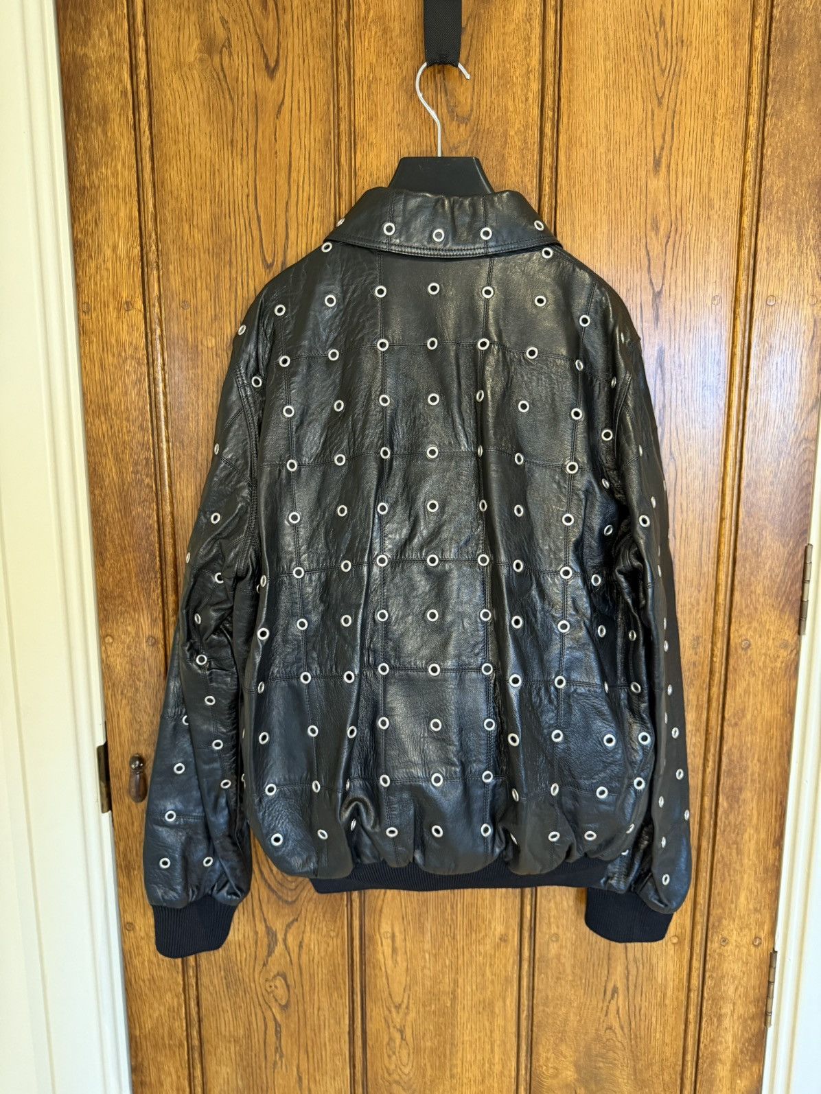 Celine $7k 🤑 FW22 Celine studded eyelet patchwork blouson jacket Size US M / EU 48-50 / 2 - 16 Thumbnail