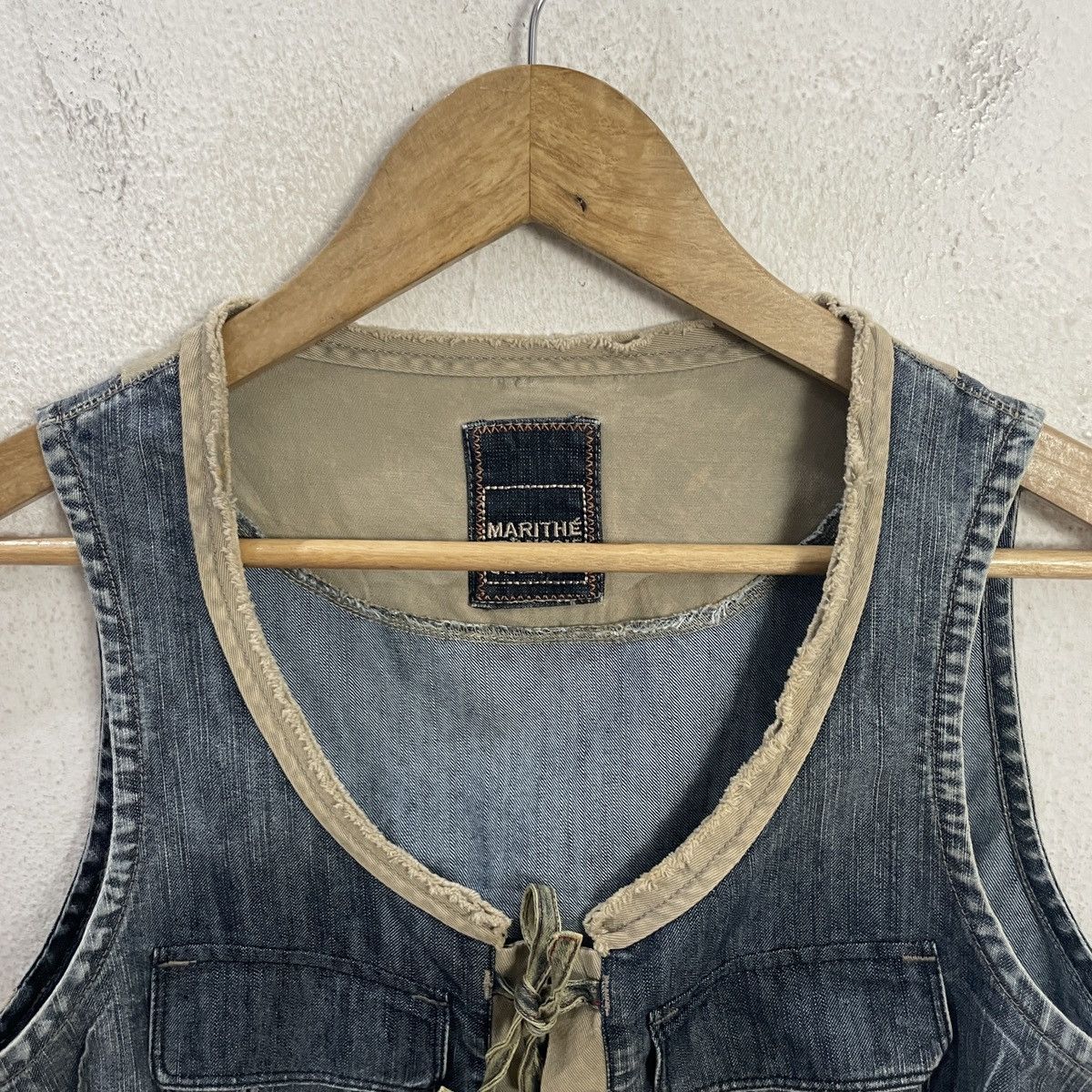 Marithe + Francois Girbaud Vintage Marith Francois Girbaud Denim Vest Size M / US 6-8 / IT 42-44 - 2 Thumbnail