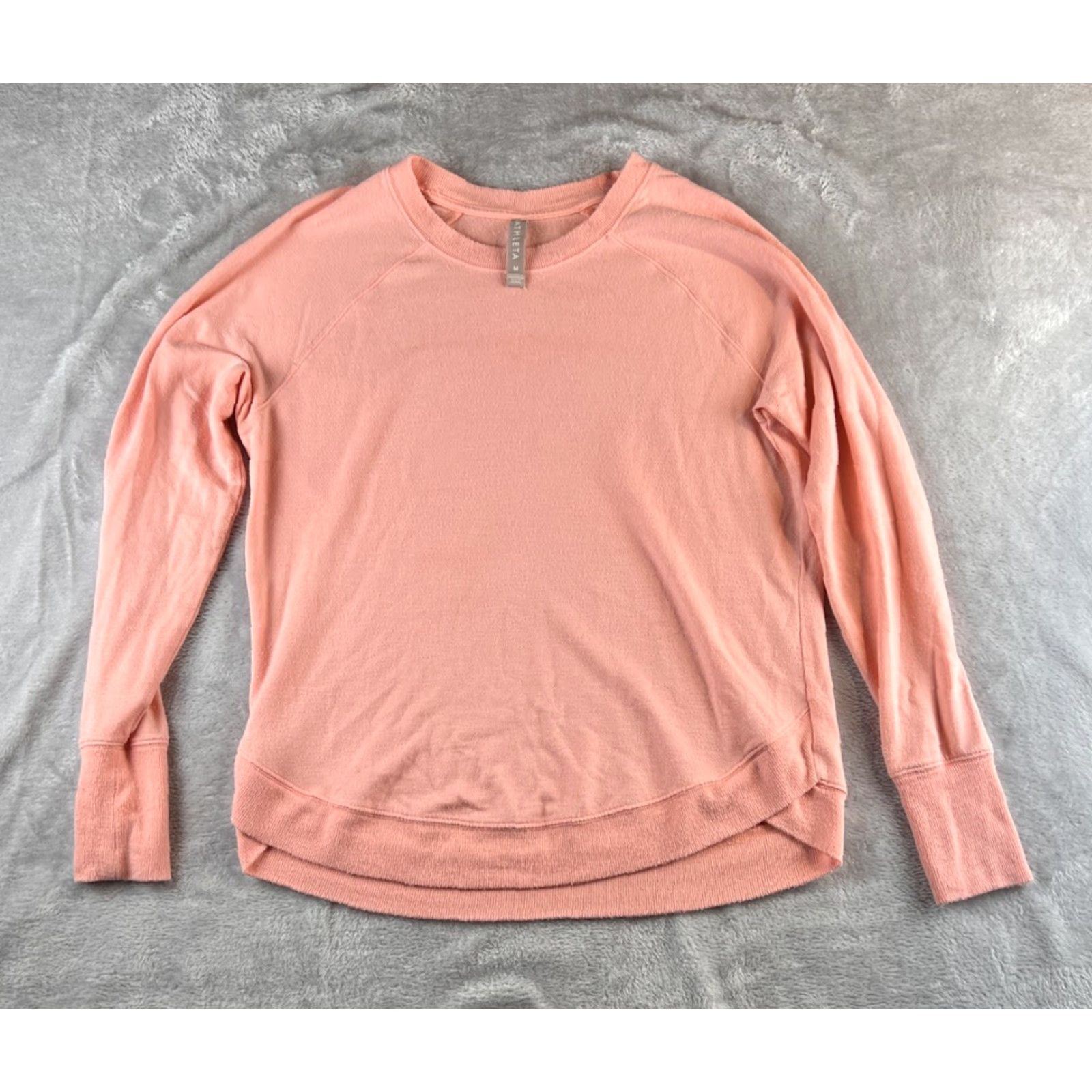 Athleta Athleta Sweatshirt Womens M Pink Long Sleeve Yoga Gym Mindset Minimalist Pullover Crew Neck Activewear Size M / US 6-8 / IT 42-44 - 2 Thumbnail
