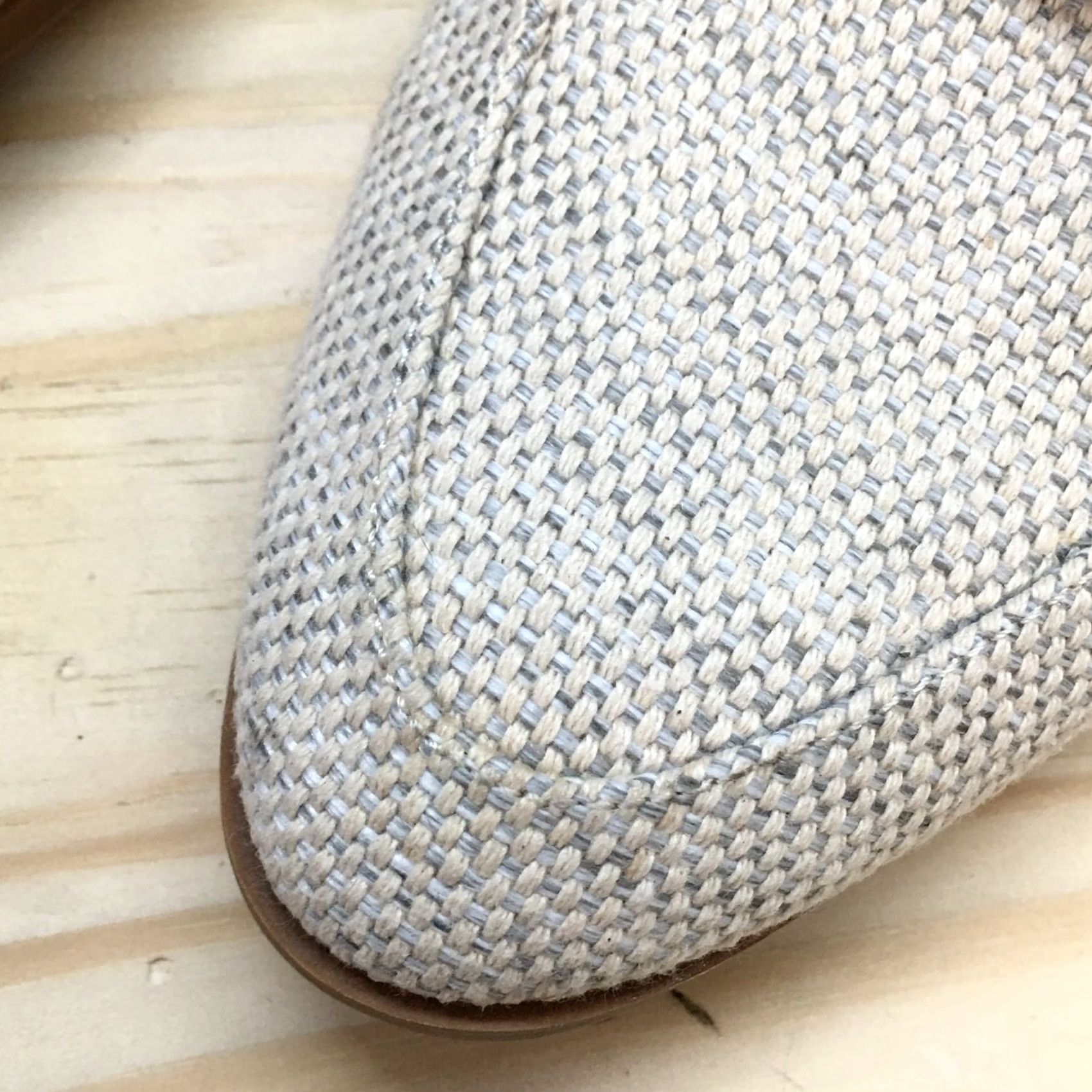 Vintage Universal Thread Sandals Womens 9.5 Beige Fabric Slip On NEW Size US 10 / IT 40 - 5 Thumbnail