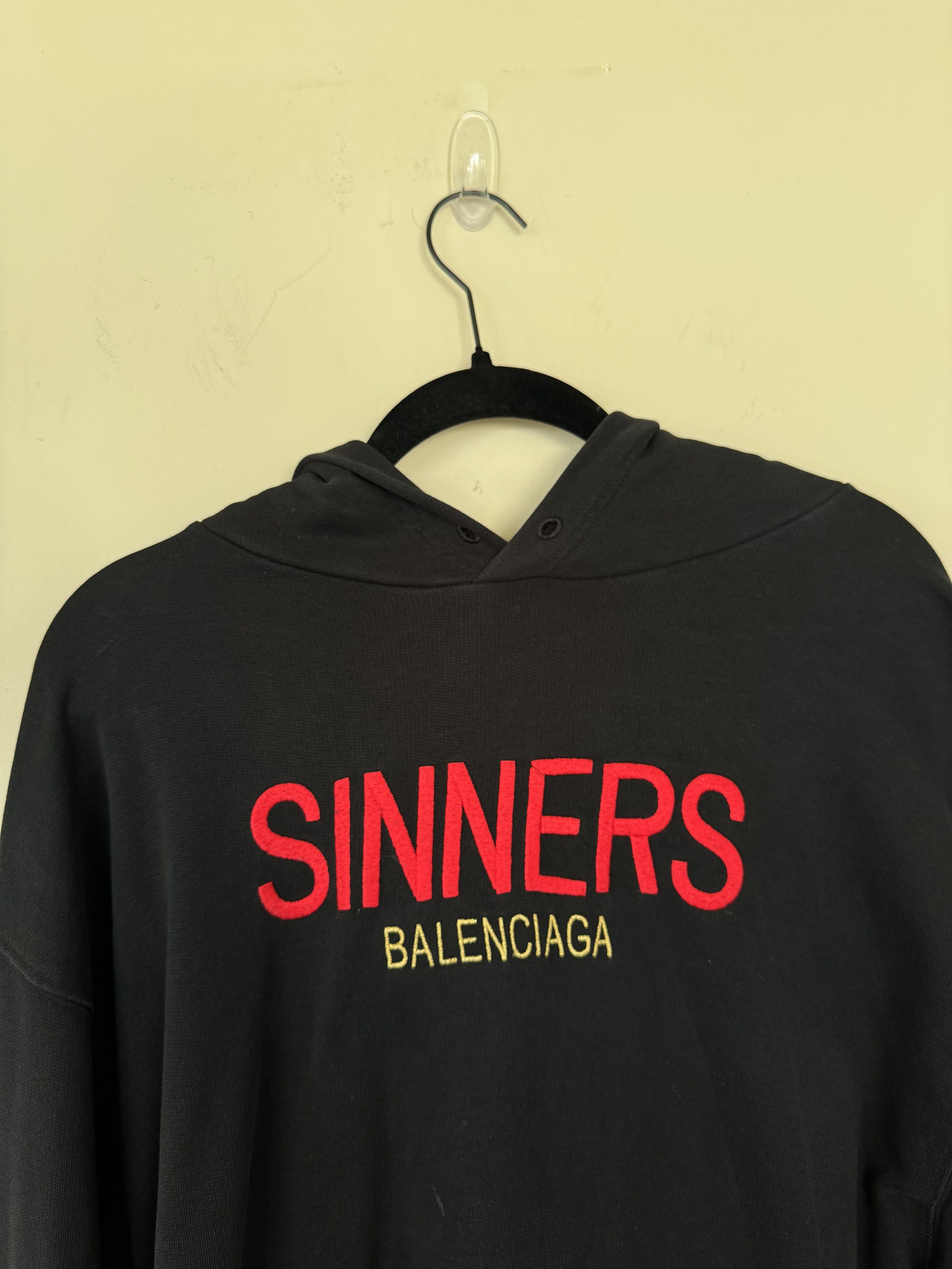 Balenciaga sinners hoodie legit check hotsell