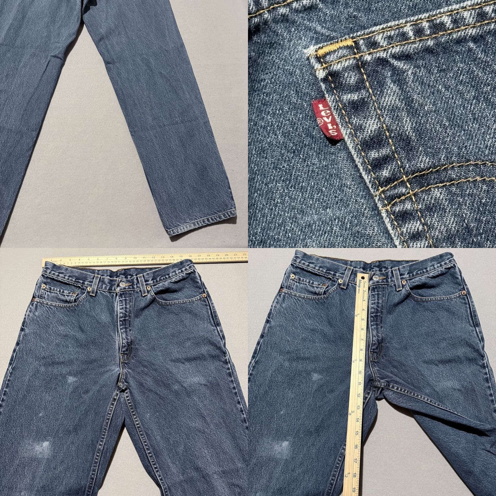 Levi's Levi's Straight Jeans Men's Blue Denim Mid Rise Classic Pockets 32X30 Size US 32 / EU 48 - 8 Thumbnail