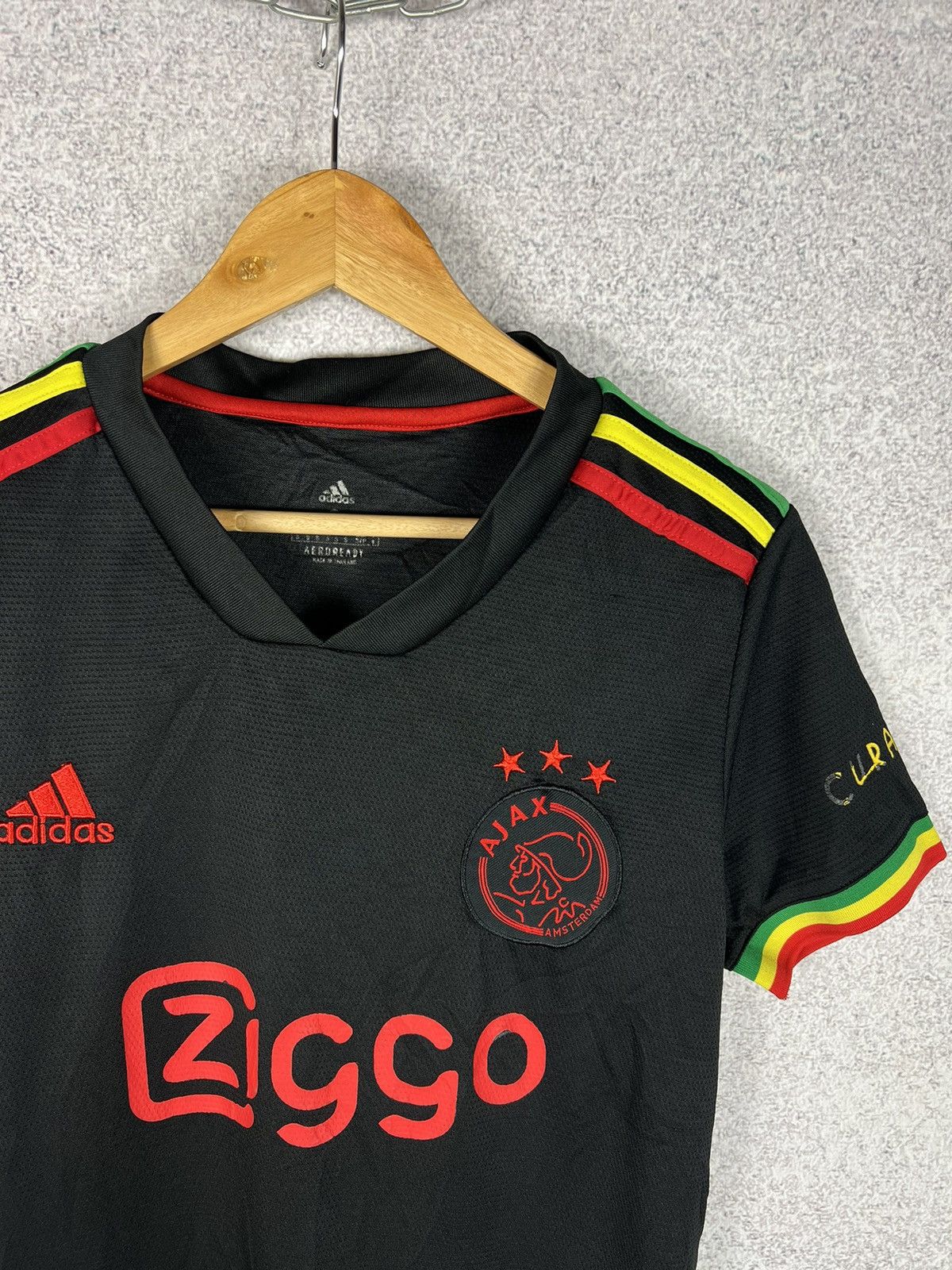 Adidas × Bob Marley Ajax Amsterdam Bob Marley 2021 2022 Third Soccer Jersey Size US S / EU 44-46 / 1 - 3 Thumbnail