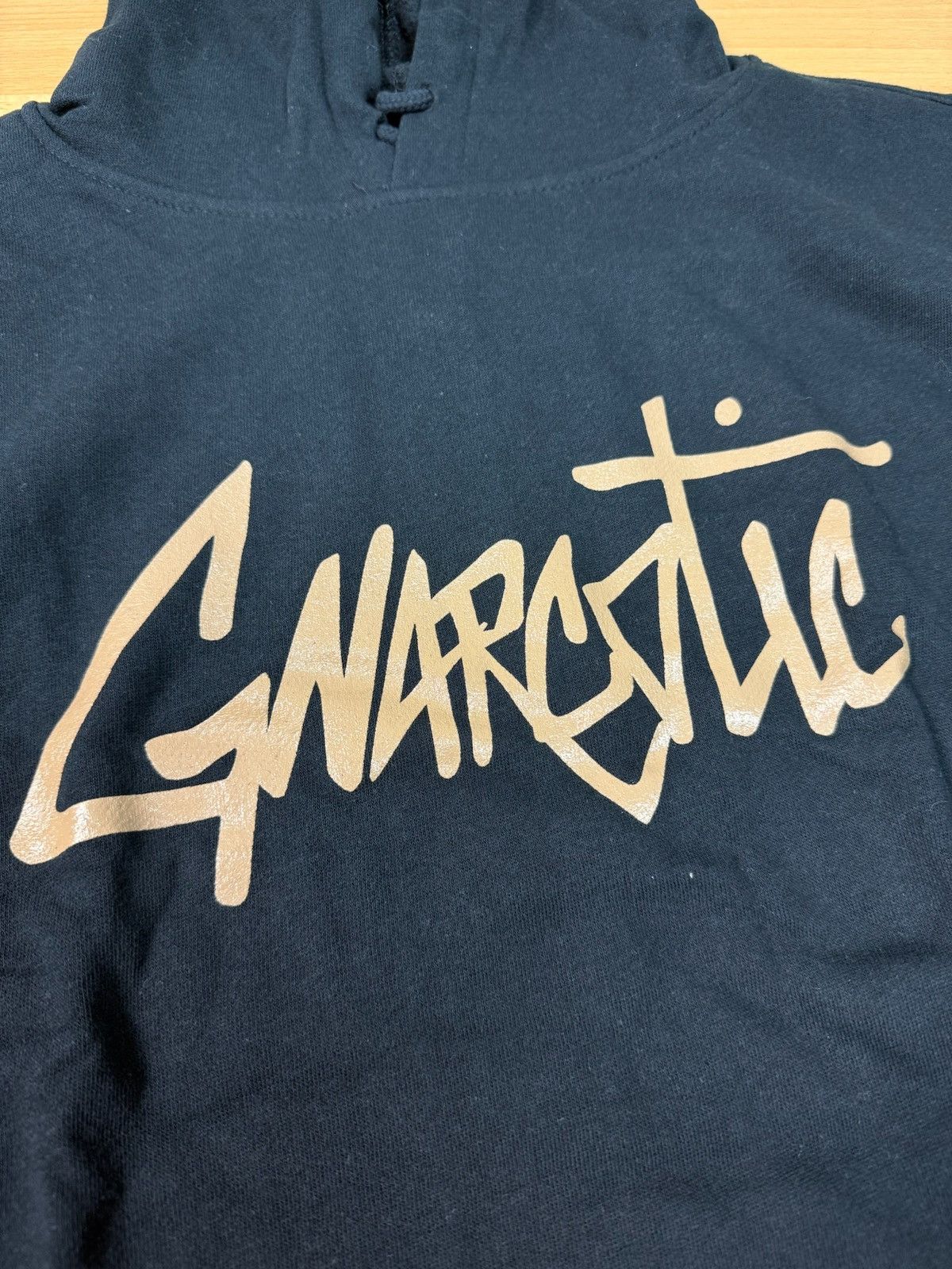 Gnarcotic × Rap Tees × Vintage Gnarcotic Logo Hoodie Black/Gold Medium Size US M / EU 48-50 / 2 - 3 Thumbnail