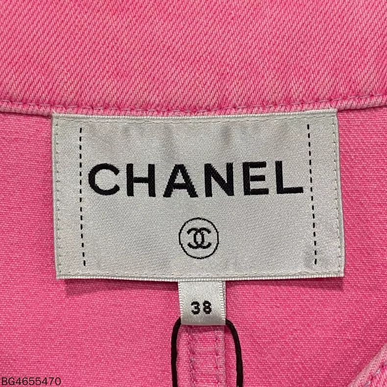 Chanel Chanel Pink Denim Jacket Size M / US 6-8 / IT 42-44 - 6 Thumbnail