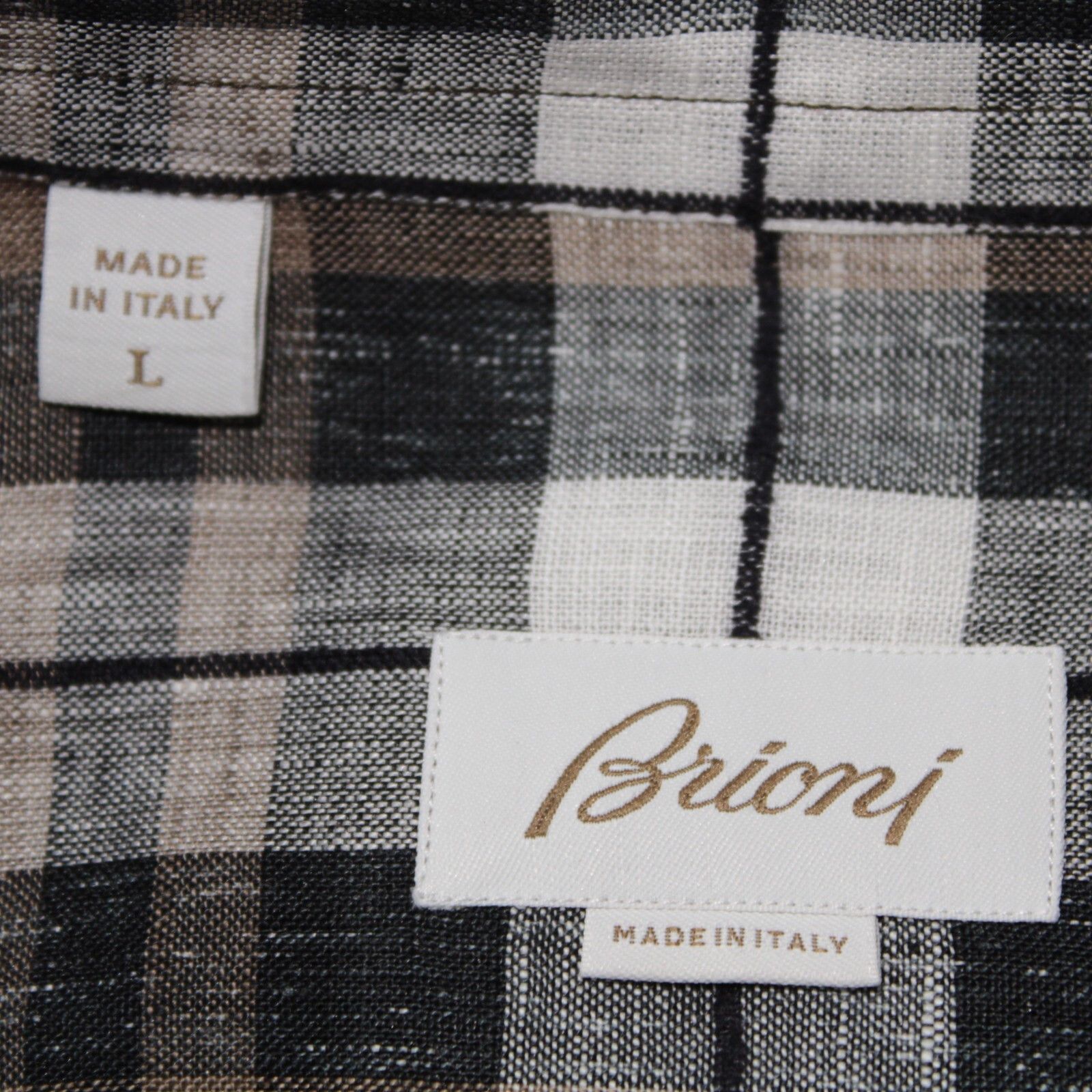 Brioni Brioni New with tags Shirt Size L US In Brown Size US L / EU 52-54 / 3 - 3 Thumbnail