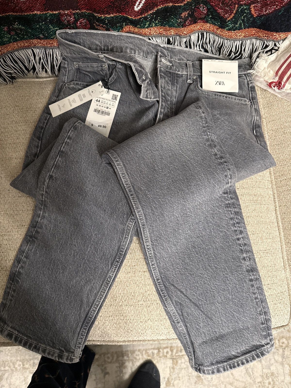 Zara Zara Straight fit jeans Size US 34 / EU 50 - 1 Thumbnail