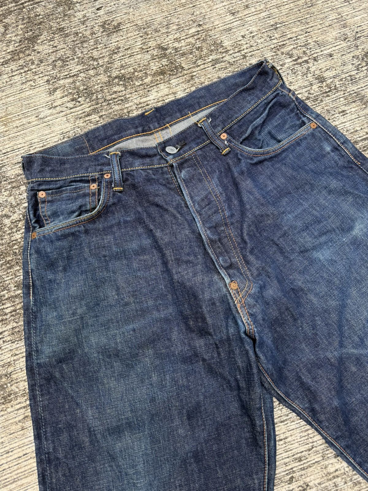 Evisu Evisu Japan Lot 2001 Selvedge Jeans Yellow Seagull Arcuate Size US 32 / EU 48 - 7 Thumbnail