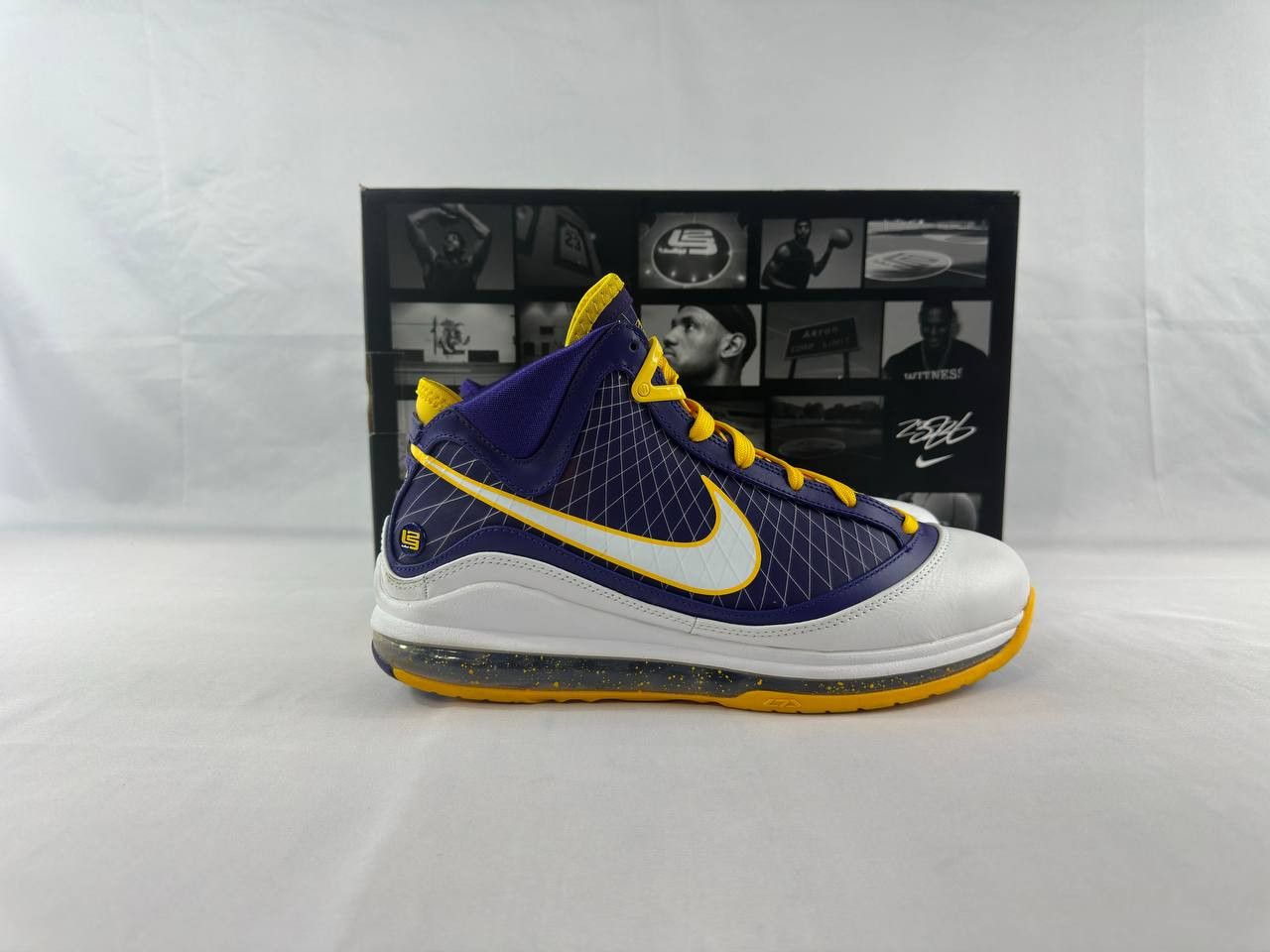 Nike Lebron 7 Lakers Media Day Yellow Purple