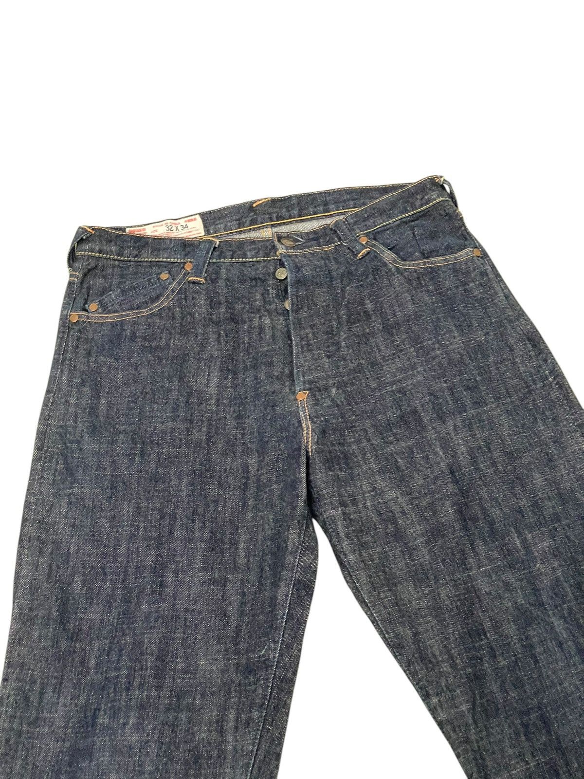 Evisu Wide Loose Jeans Y2K Evisu Yamane Handpainted 3🟦 Size US 33 - 15 Thumbnail