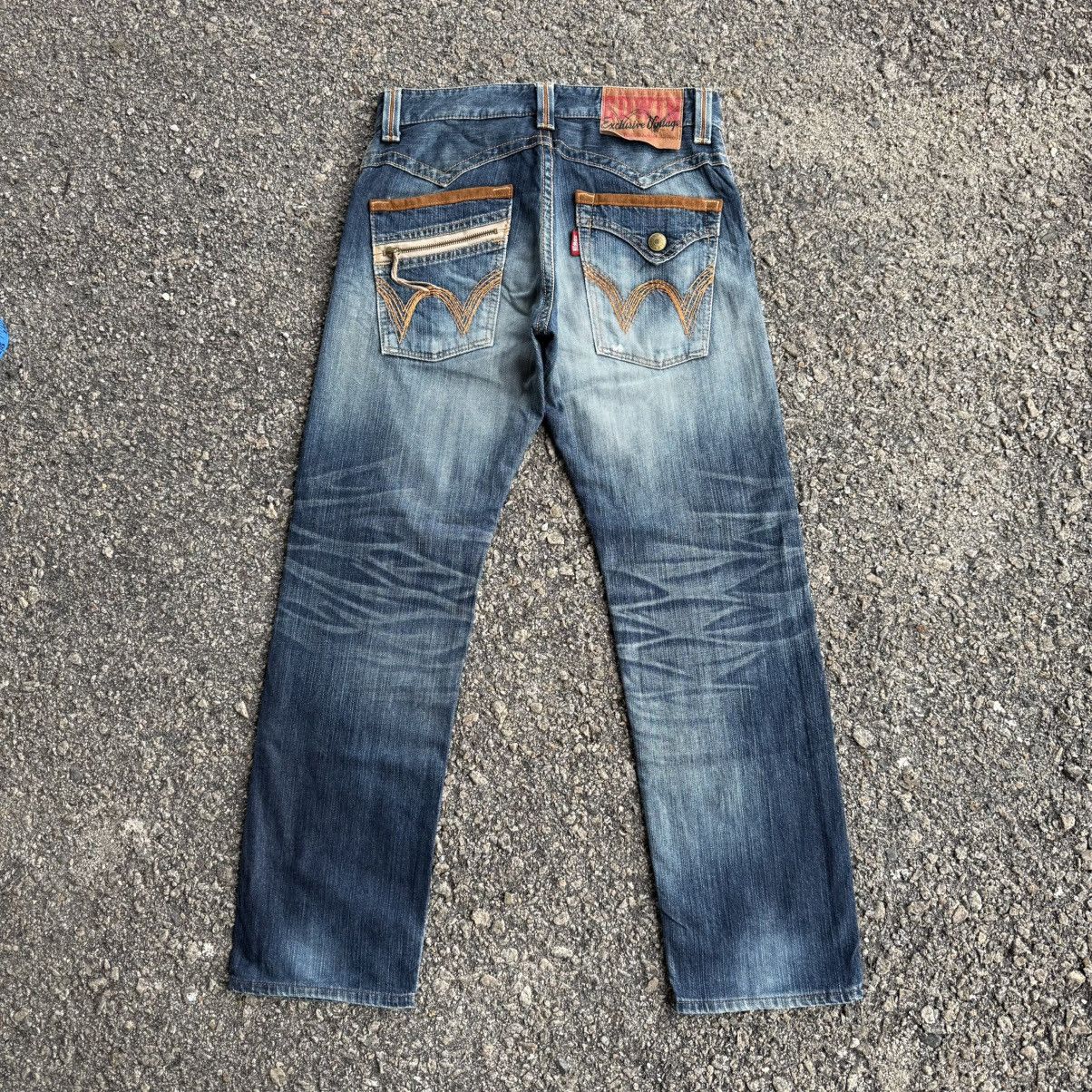 Edwin VINTAGE EDWIN RIPPEP KNEE FADED JEAN DENIM PANTS Size US 32 / EU 48 - 10 Thumbnail