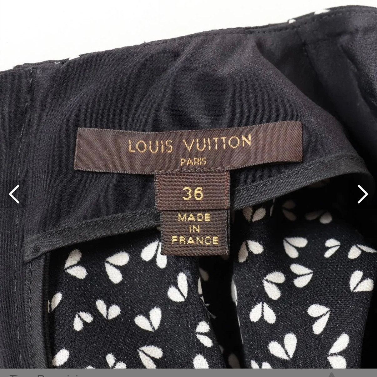 Louis Vuitton Louis Vuitton Black & White Floral Silk Dress Sz 36 Size XS / US 0-2 / IT 36-38 - 6 Thumbnail
