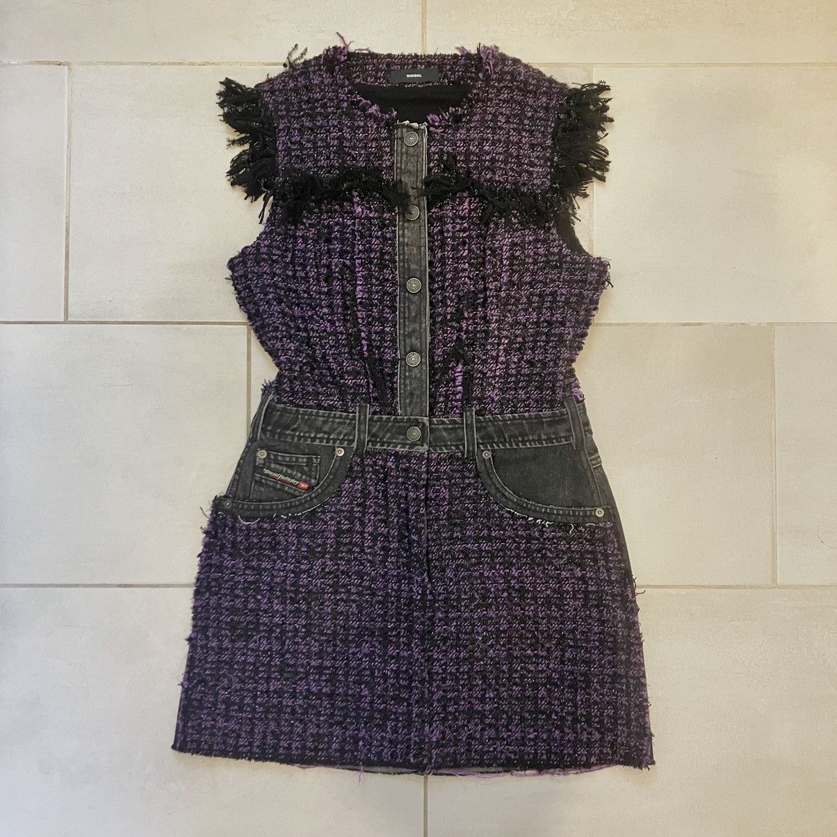 image of Diesel Jean Dress in Purple, Women's (Size Medium)