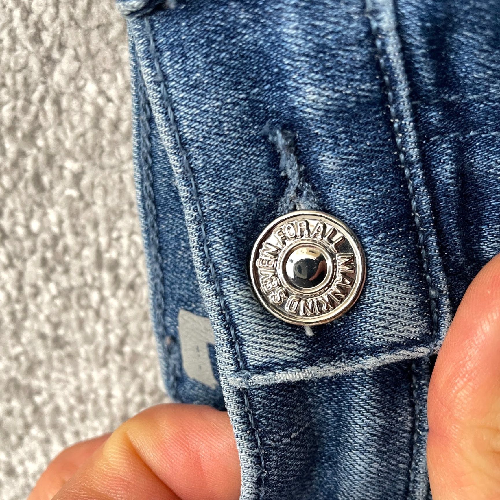 7 For All Mankind VINTAGE 7 For All Mankind Gwenevere Skinny Jeans Women 26 Blue Low Rise Distressed Stretch Denim Size 26" / US 2 / IT 38 - 6 Thumbnail