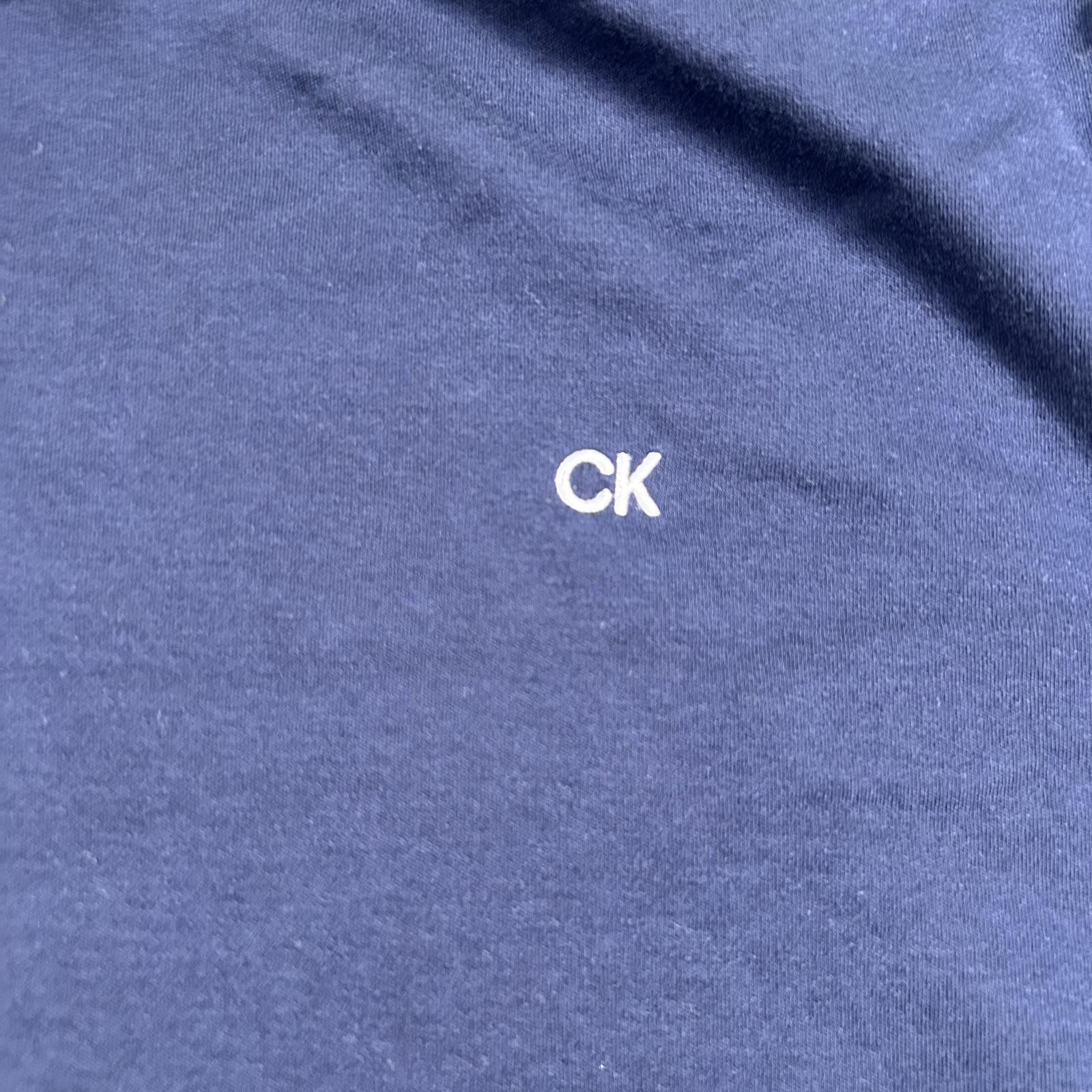 Calvin Klein Calvin Klein Men's Navy Polo Shirt with Embroidered Logo XXL Size US XXL / EU 58 / 5 - 2 Thumbnail