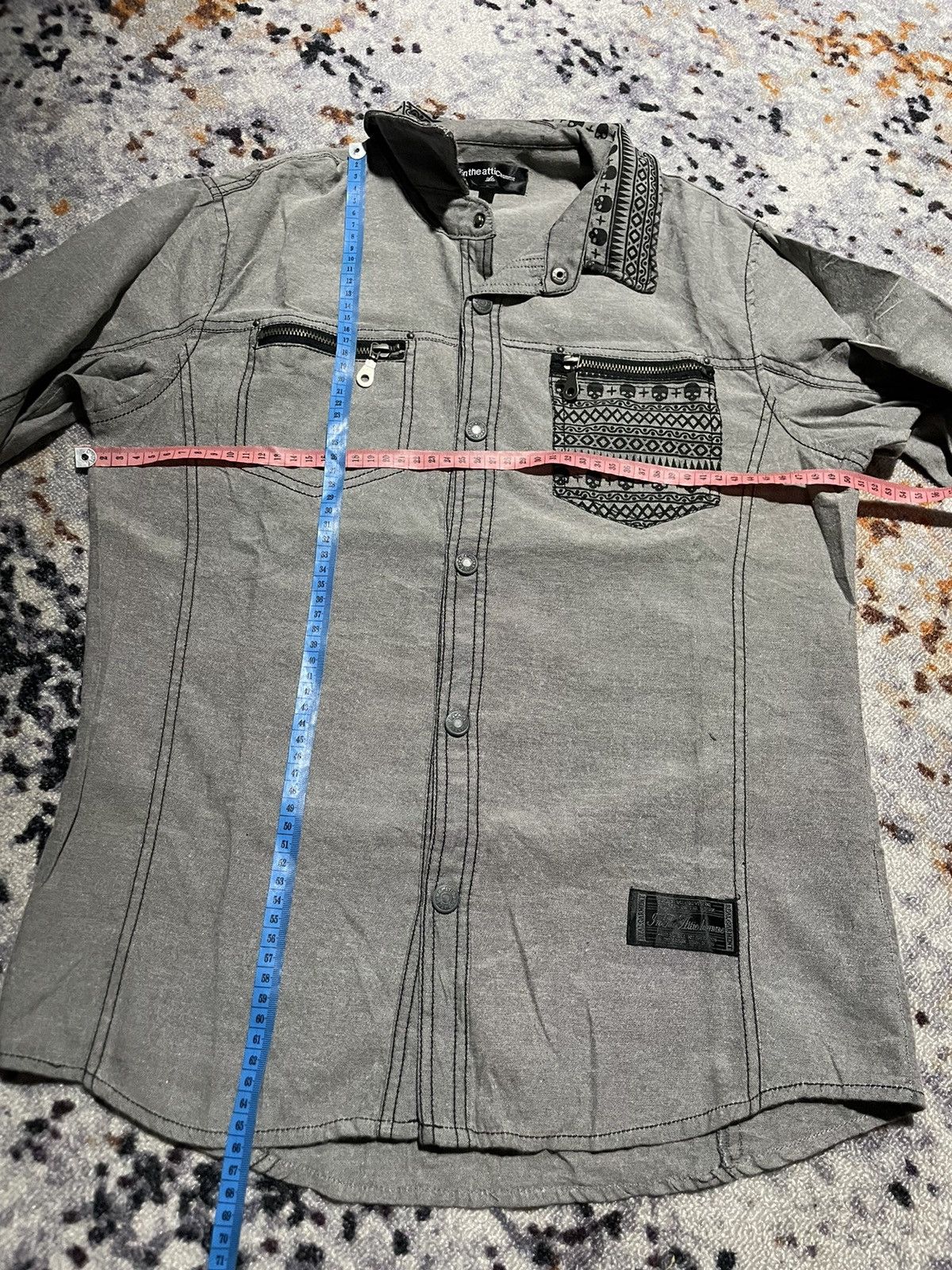 If Six Was Nine × Japanese Brand × Le Grande Bleu (L.G.B.) In The Attic homme GOTHIC SHIRT IF SIX WAS NINE LGB STYLE l Size L / US 10 / IT 46 - 8 Thumbnail