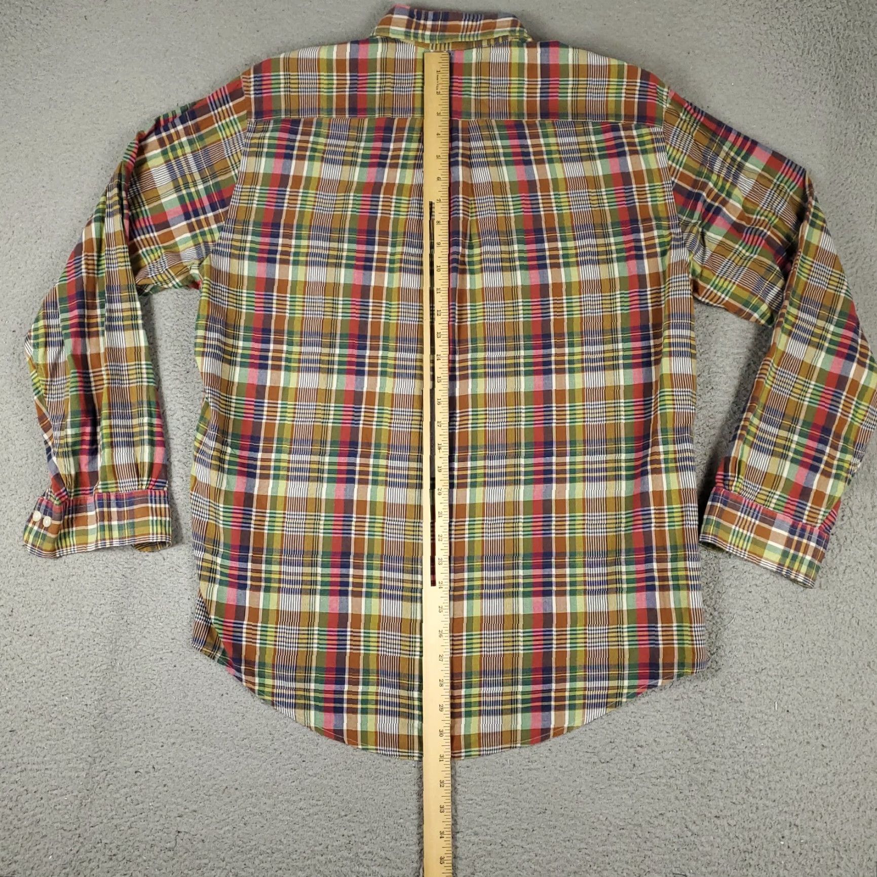 Brooks Brothers Brooks Brothers Shirt Mens Medium Blue Green Red Plaid Button Up Long Sleeve Size US M / EU 48-50 / 2 - 3 Thumbnail