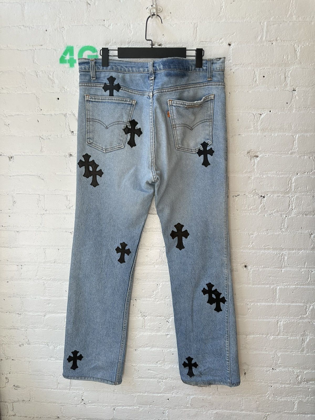 Chrome Hearts CHROME HEARTS ORANGE TAB PATCHED PANTS Size US 33 - 3 Thumbnail
