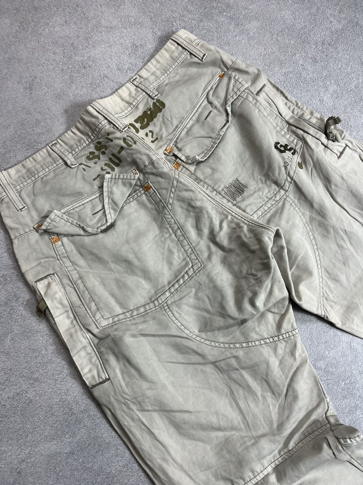 G-Star Vintage Junya Watanabe Travis Scott Style Cargo Jeans 90s Size US 34 / EU 50 - 6 Thumbnail