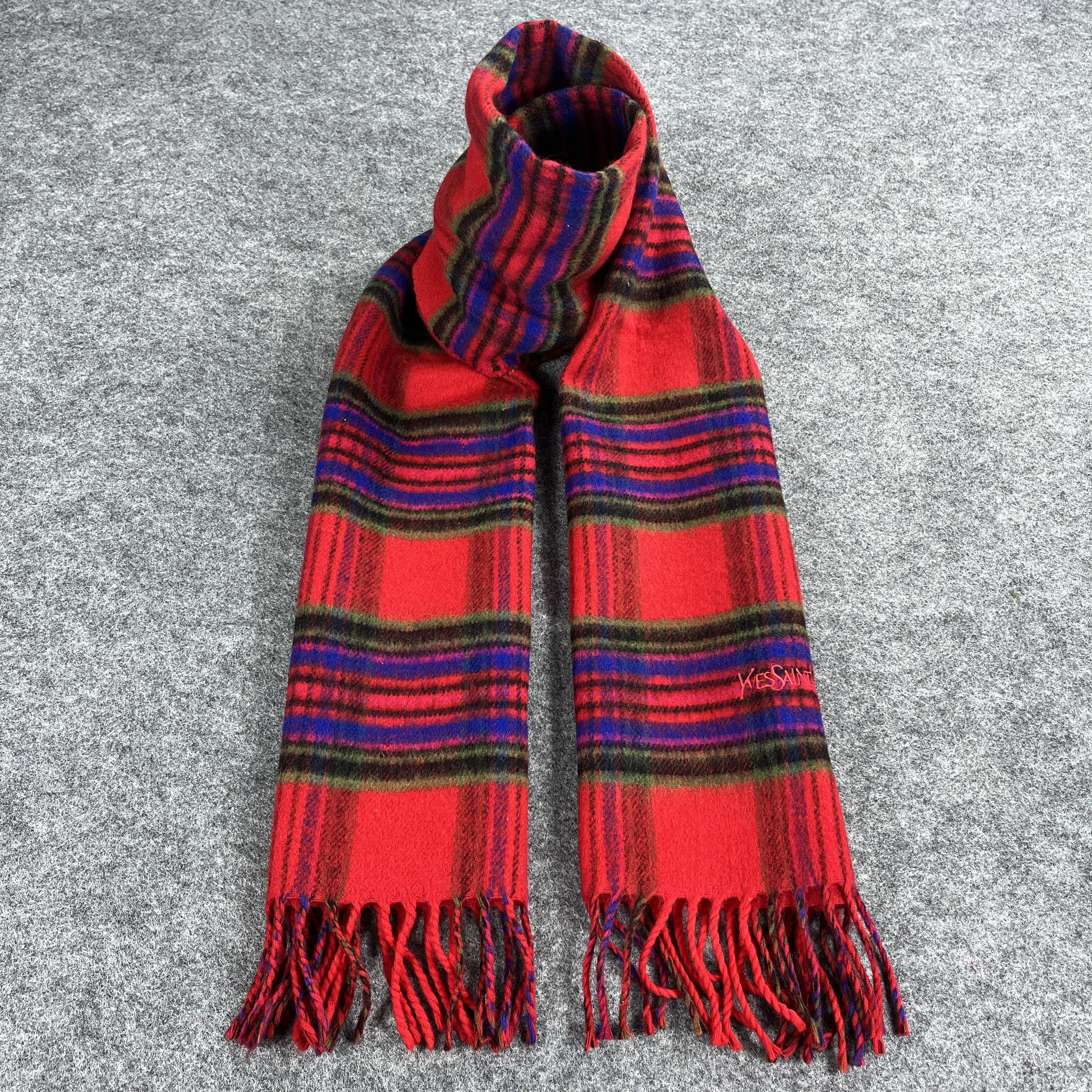 Vintage Yves Saint Laurent Scarf / Muffler / Neckwear T872 Size ONE SIZE - 2 Thumbnail