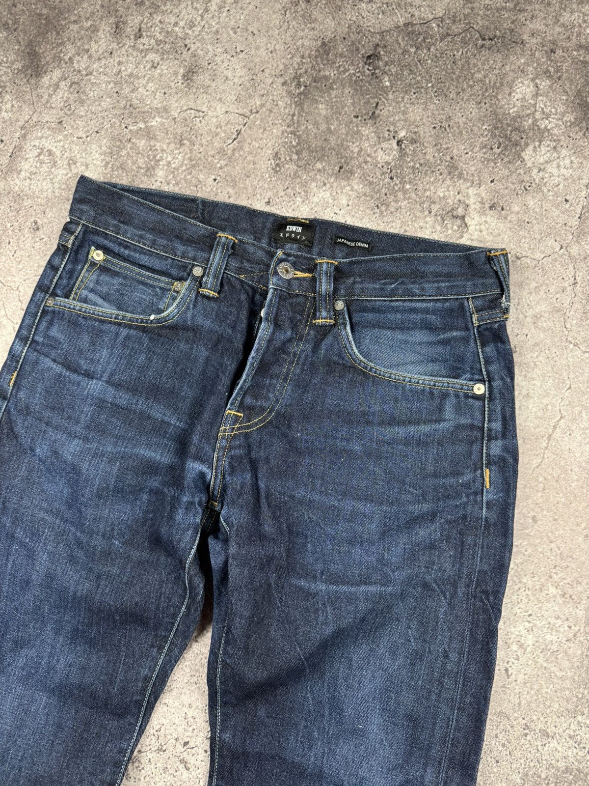 Edwin × Japanese Brand × Vintage CRAZY EDWIN JAPANESSE JEANS Size US 31 - 2 Thumbnail