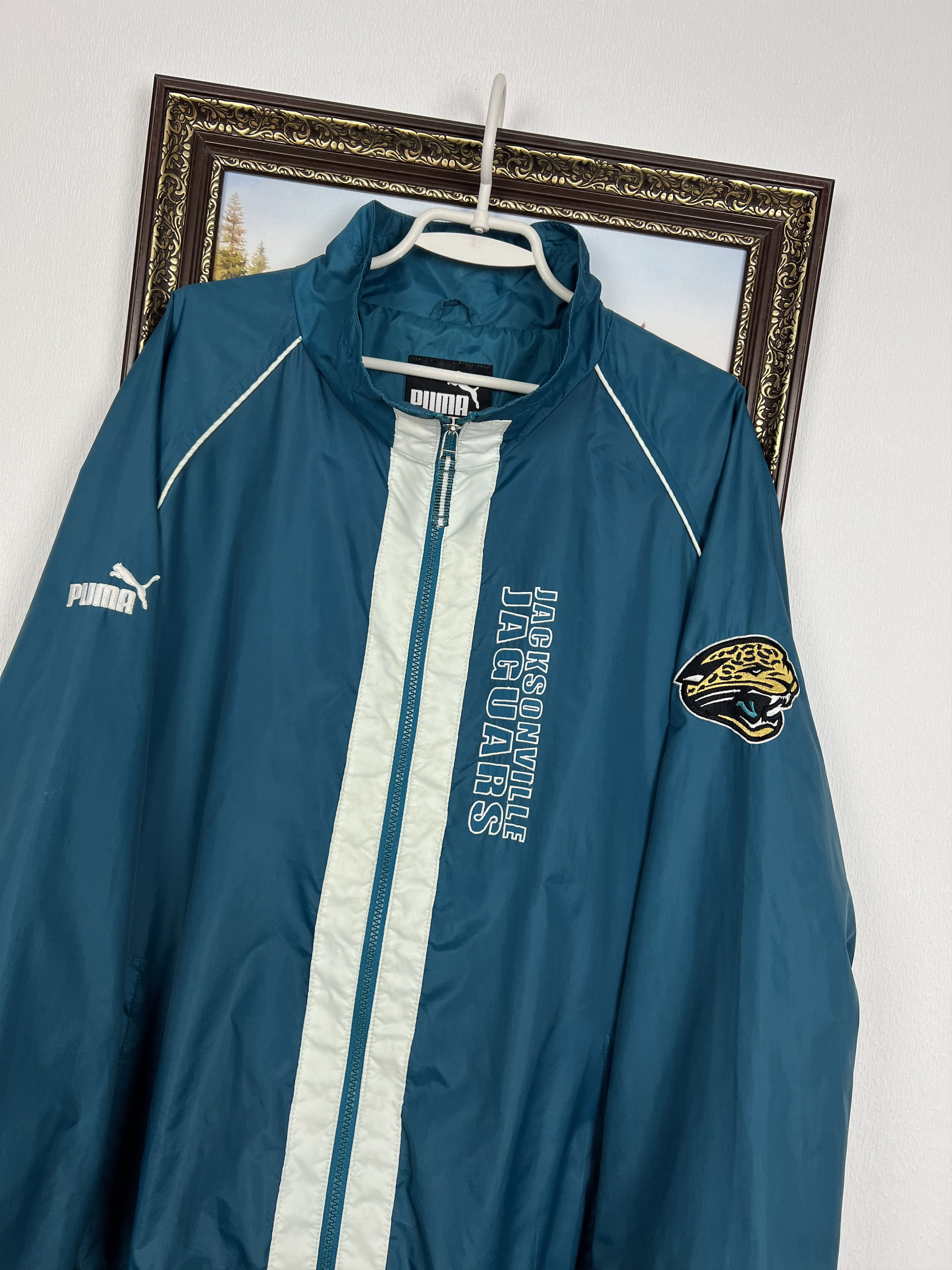 Puma Vintage Jacksonville Jaguars NFL Puma Jacket Mens Size US XL / EU 56 / 4 - 3 Thumbnail