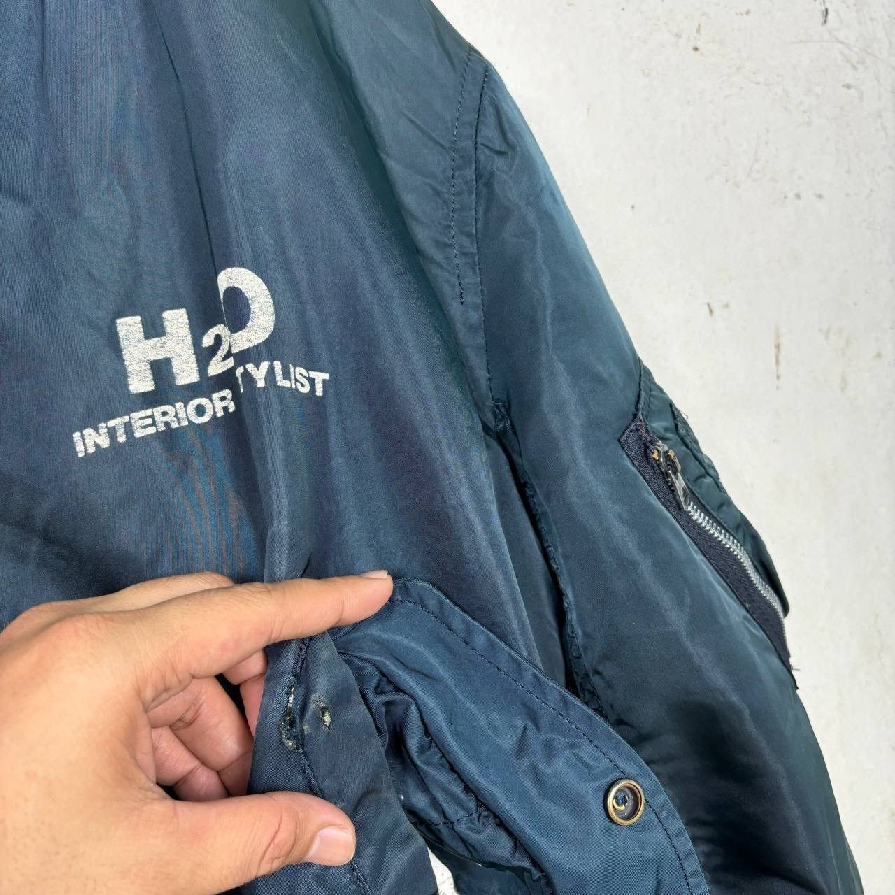 Alpha Industries Vintage Alpha Industries MA-1 Flight Jacket Large USA Made Size US L / EU 52-54 / 3 - 10 Thumbnail