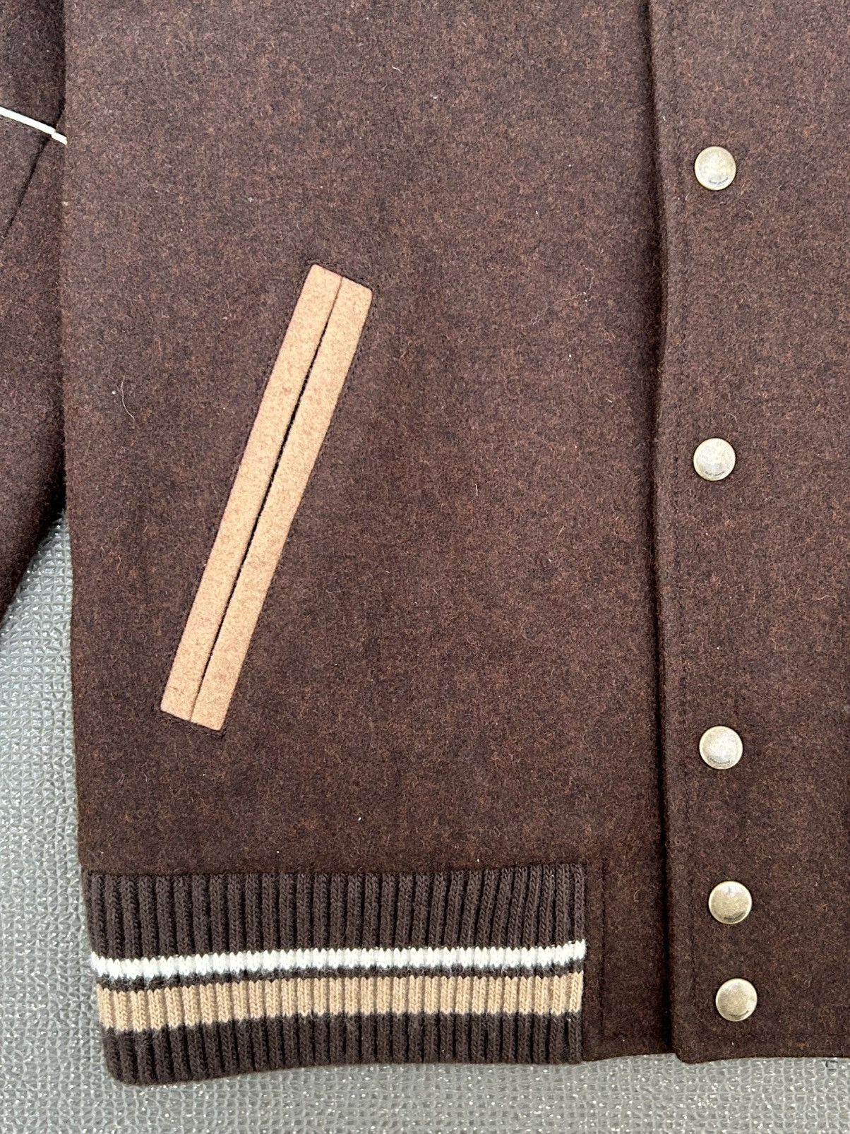 Saint Laurent Paris Saint Laurant Paris brown teddy varsity jacket Size US S / EU 44-46 / 1 - 4 Thumbnail