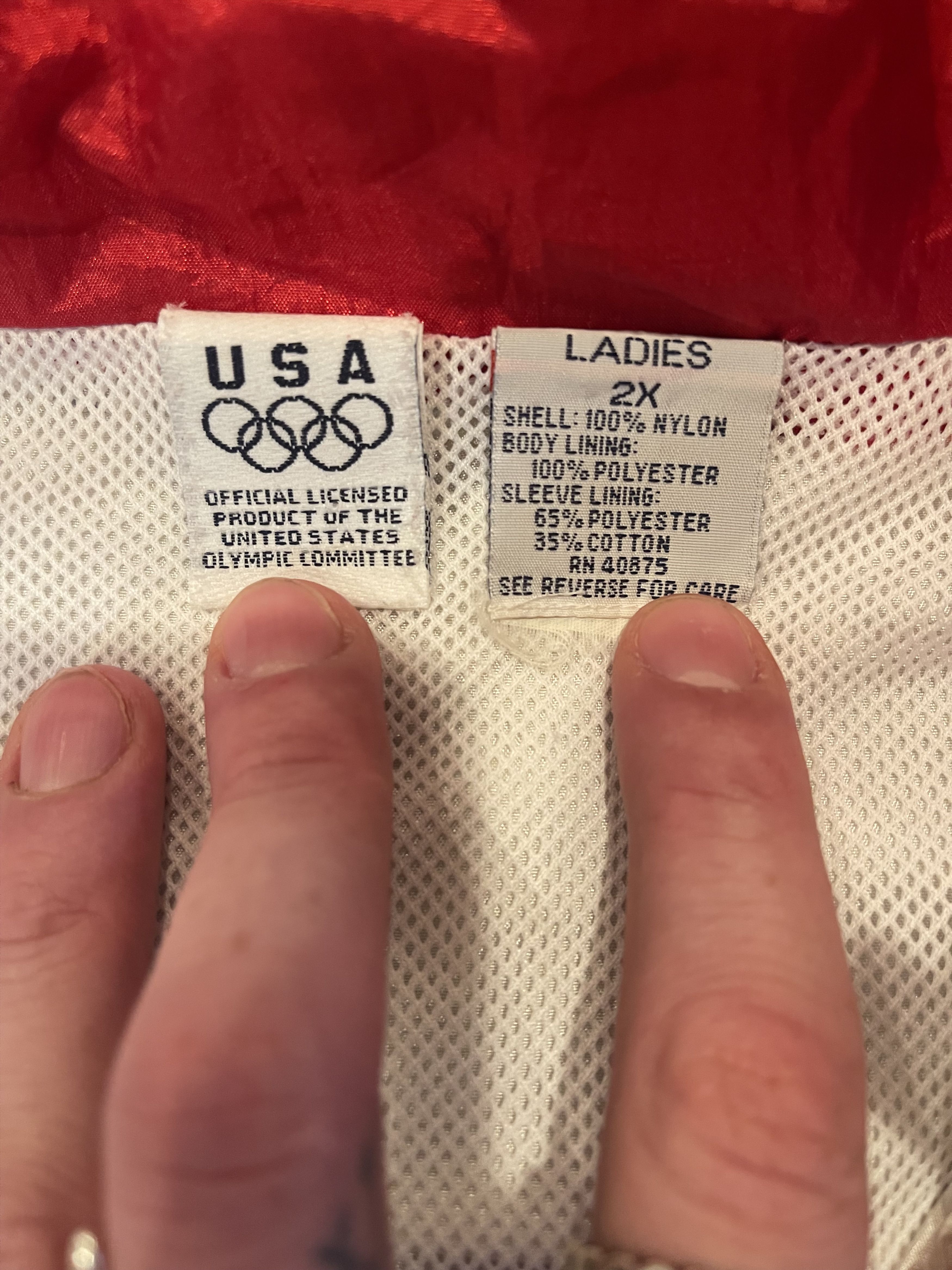 USA Olympics × Vintage 1996 Atlanta Olympics Team USA Windbreaker Size US XL / EU 56 / 4 - 3 Thumbnail
