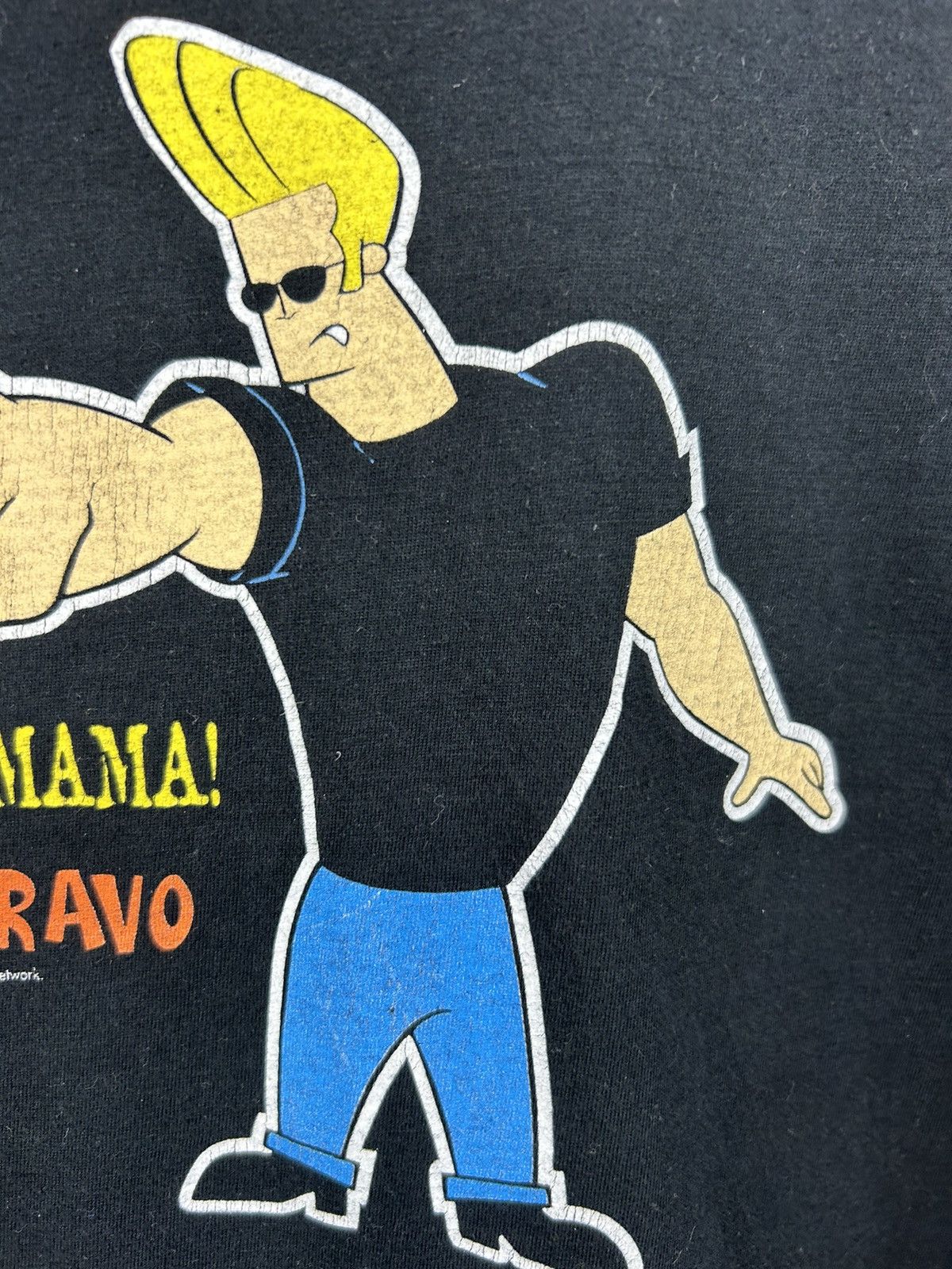 Vintage Vintage 1998 Johnny Bravo Hot Sexy Mama Black T-shirt Movie Size US L / EU 52-54 / 3 - 10 Thumbnail