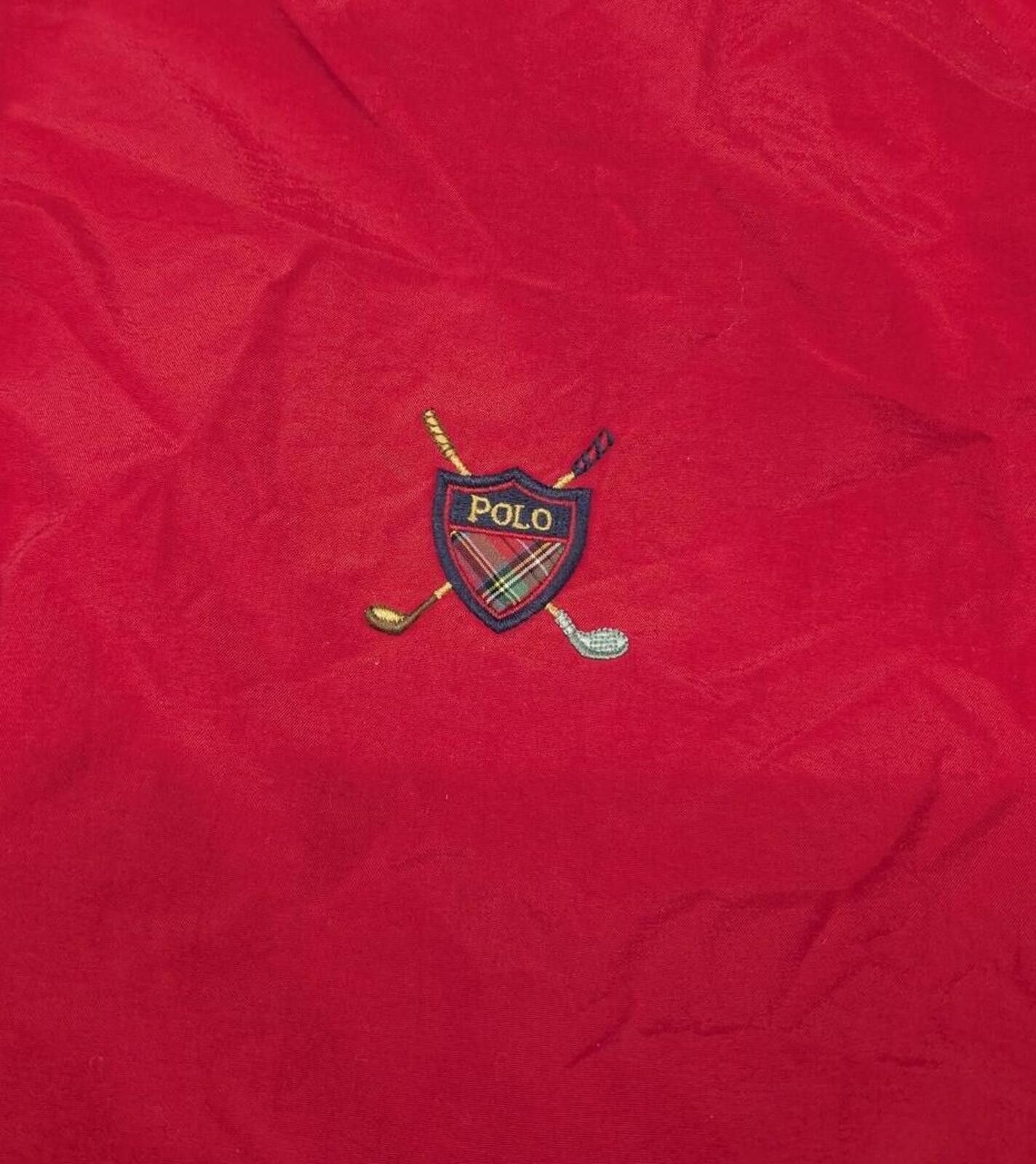 Polo Ralph Lauren Vintage 90s Polo Ralph Lauren Golf Red Windbreaker Jacket Size US XL / EU 56 / 4 - 2 Thumbnail
