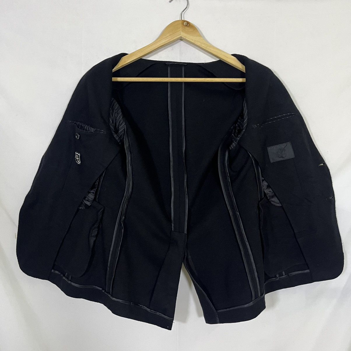 Yohji Yamamoto MODA CLASSIC WOOL SINGLE BREASTED COAT BLAZER Size US S / EU 44-46 / 1 - 5 Thumbnail