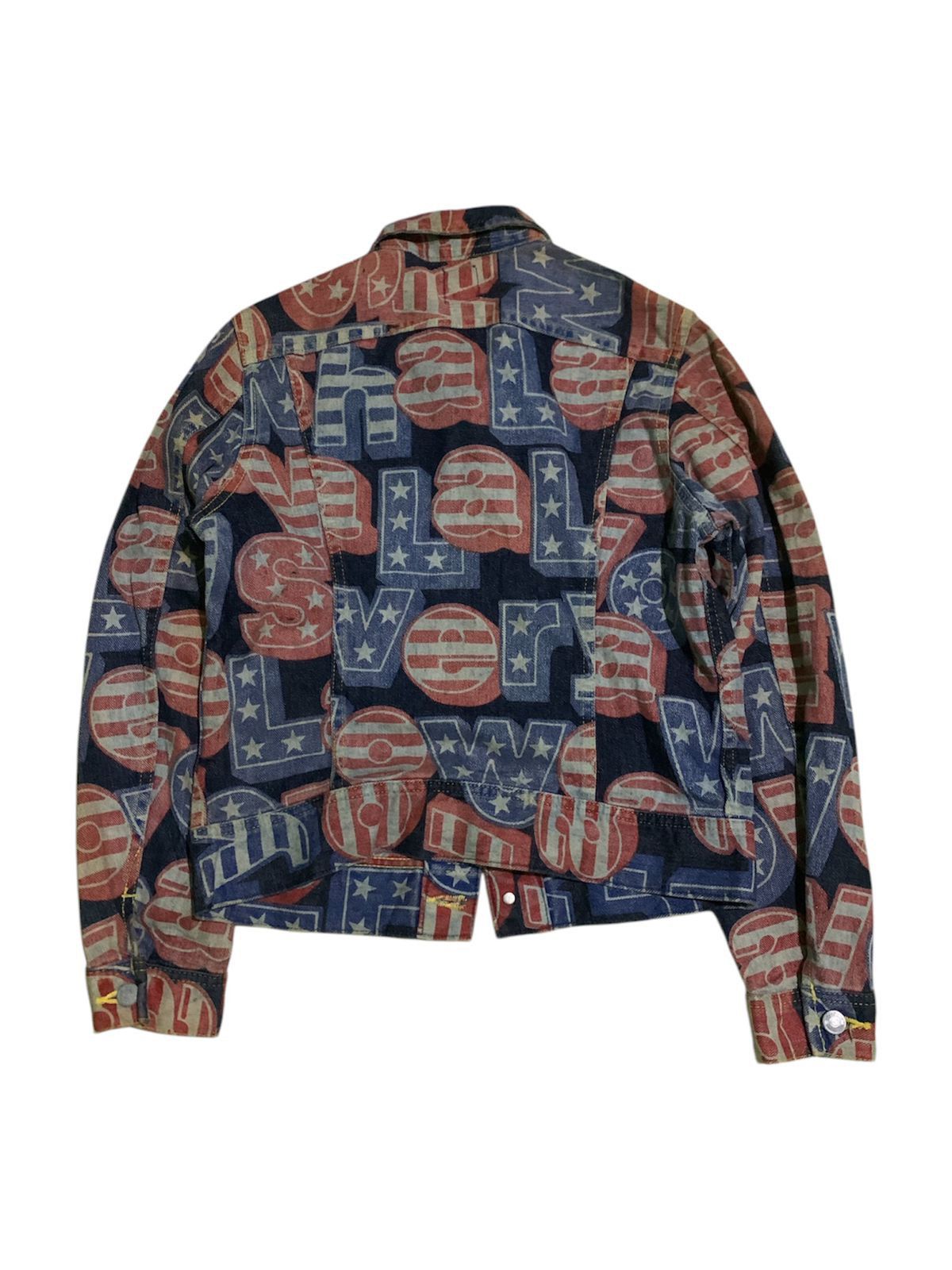 Hysteric Glamour × If Six Was Nine × Japanese Brand 1990s Hysteric Glamour All Over Print Denim Jacket Size US S / EU 44-46 / 1 - 2 Thumbnail